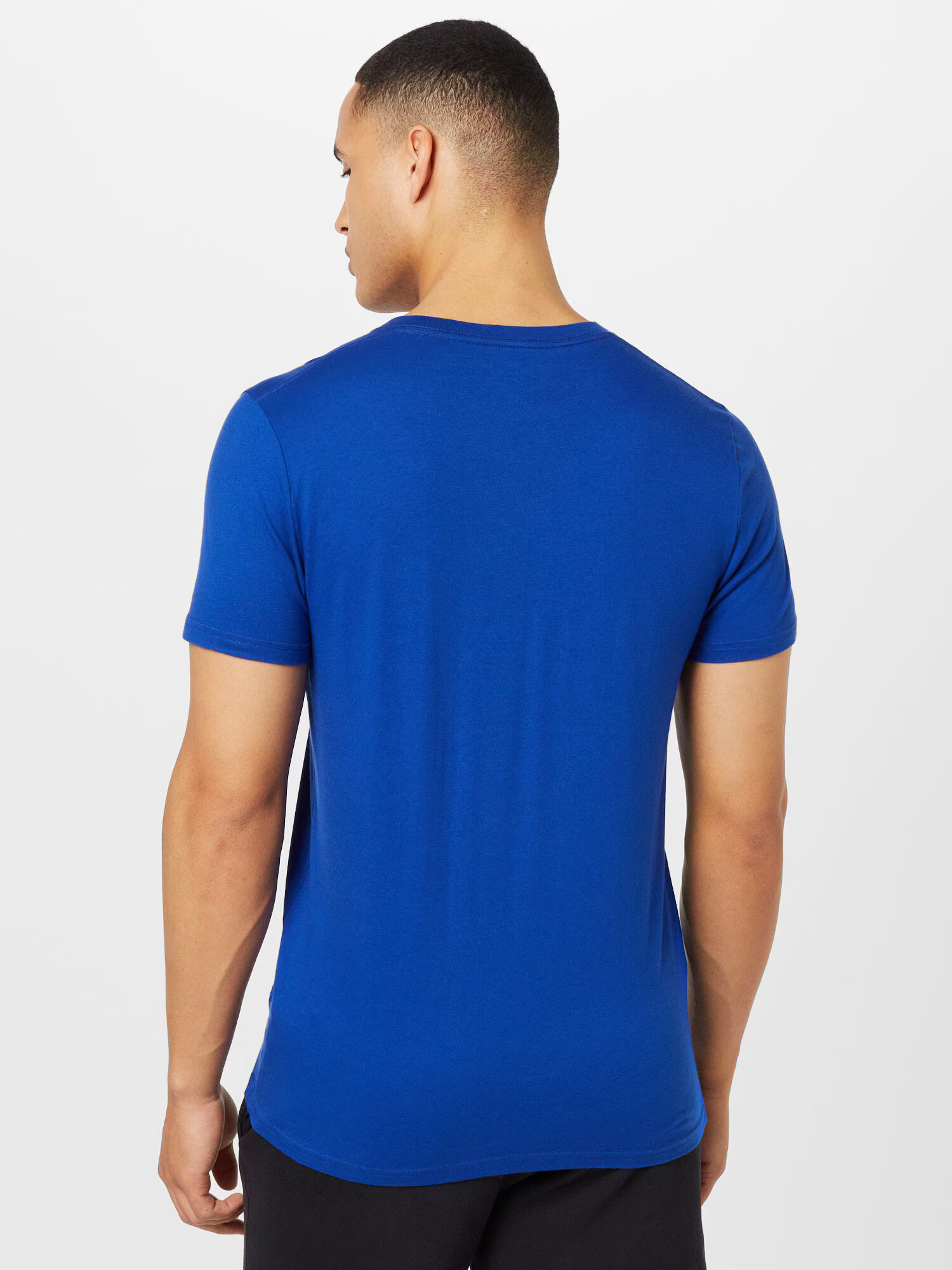 HOLLISTER Tricou albastru cobalt / negru / alb - Pled.ro