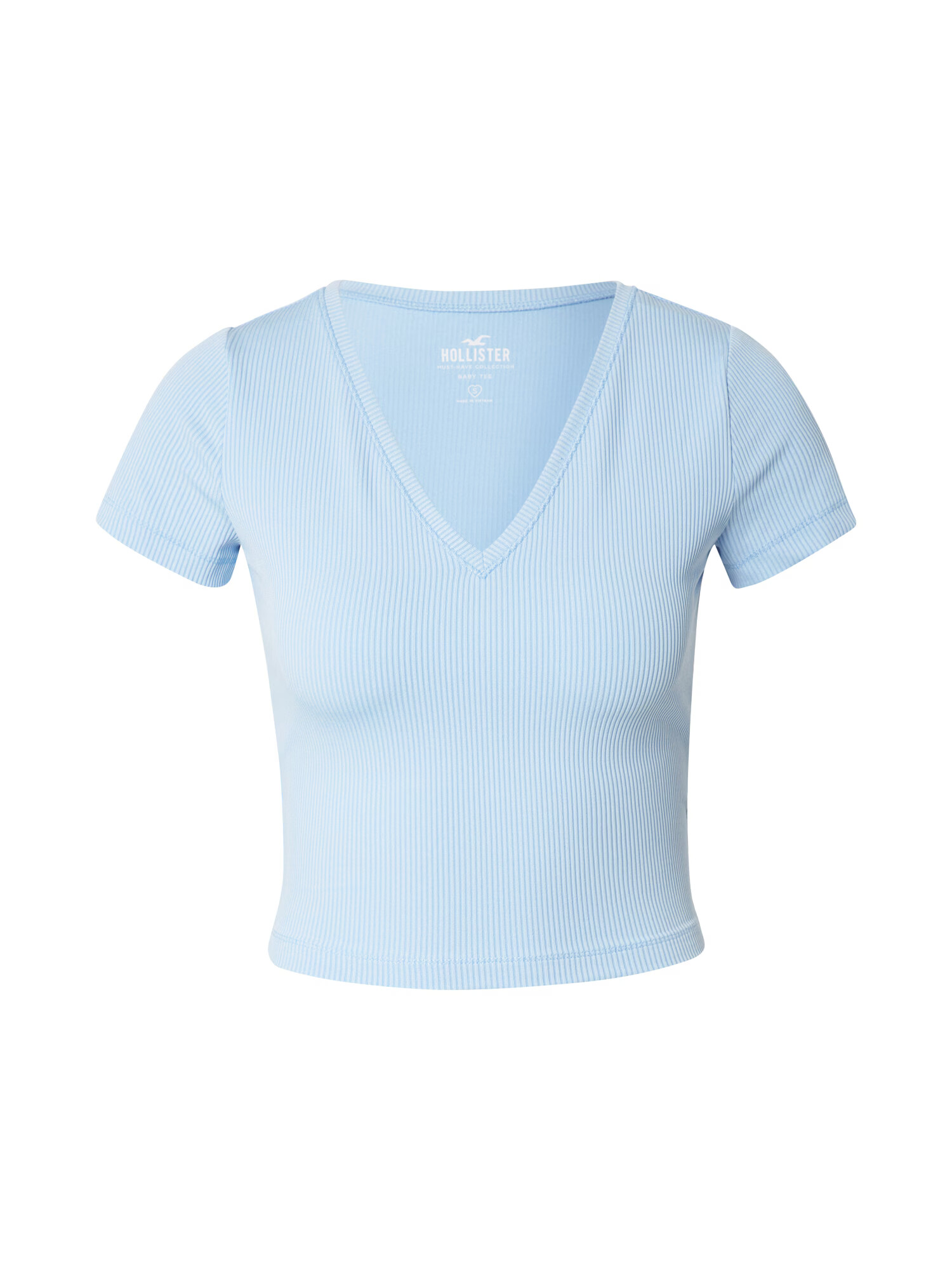 HOLLISTER Tricou albastru deschis - Pled.ro