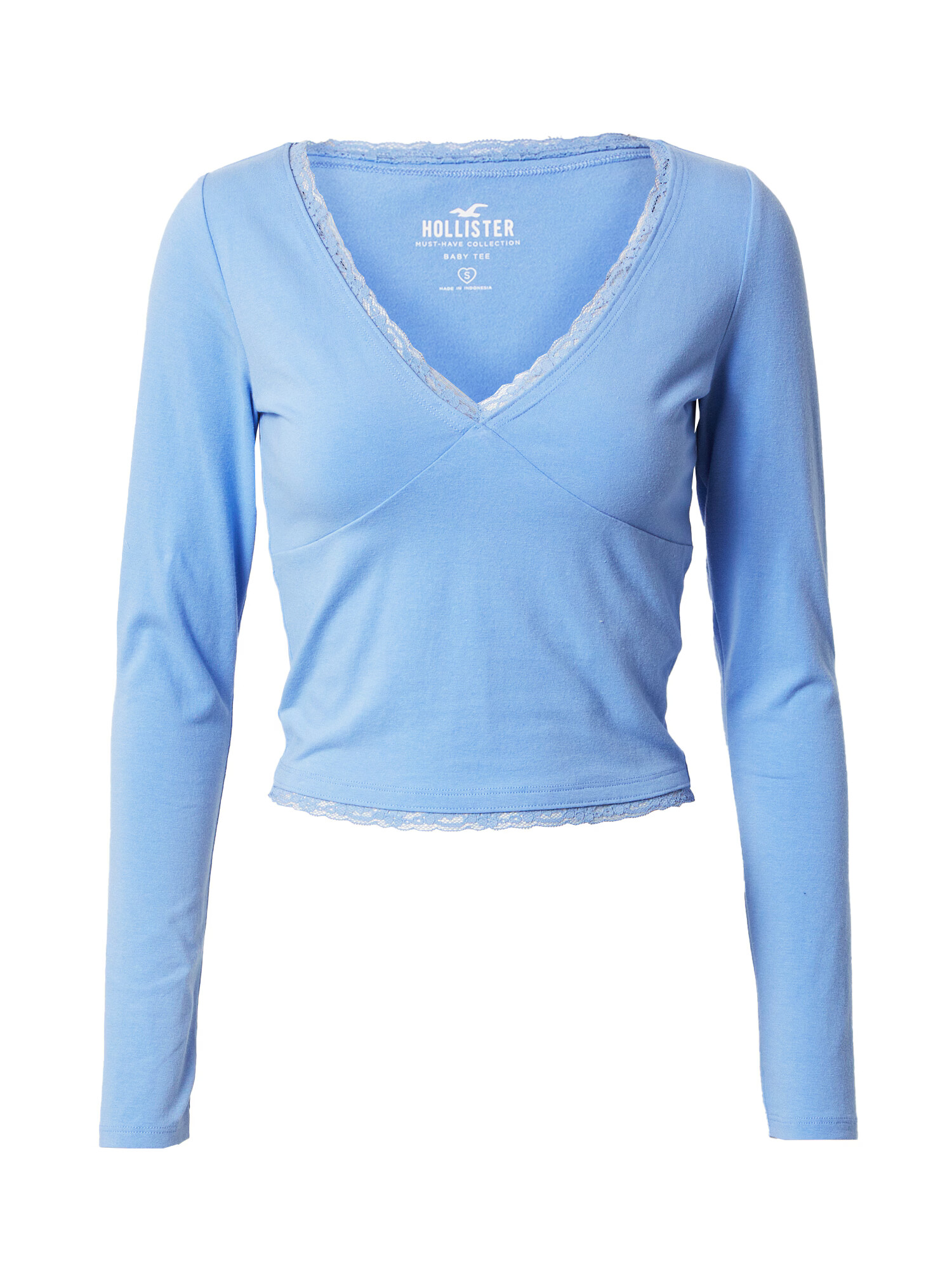 HOLLISTER Tricou albastru deschis - Pled.ro