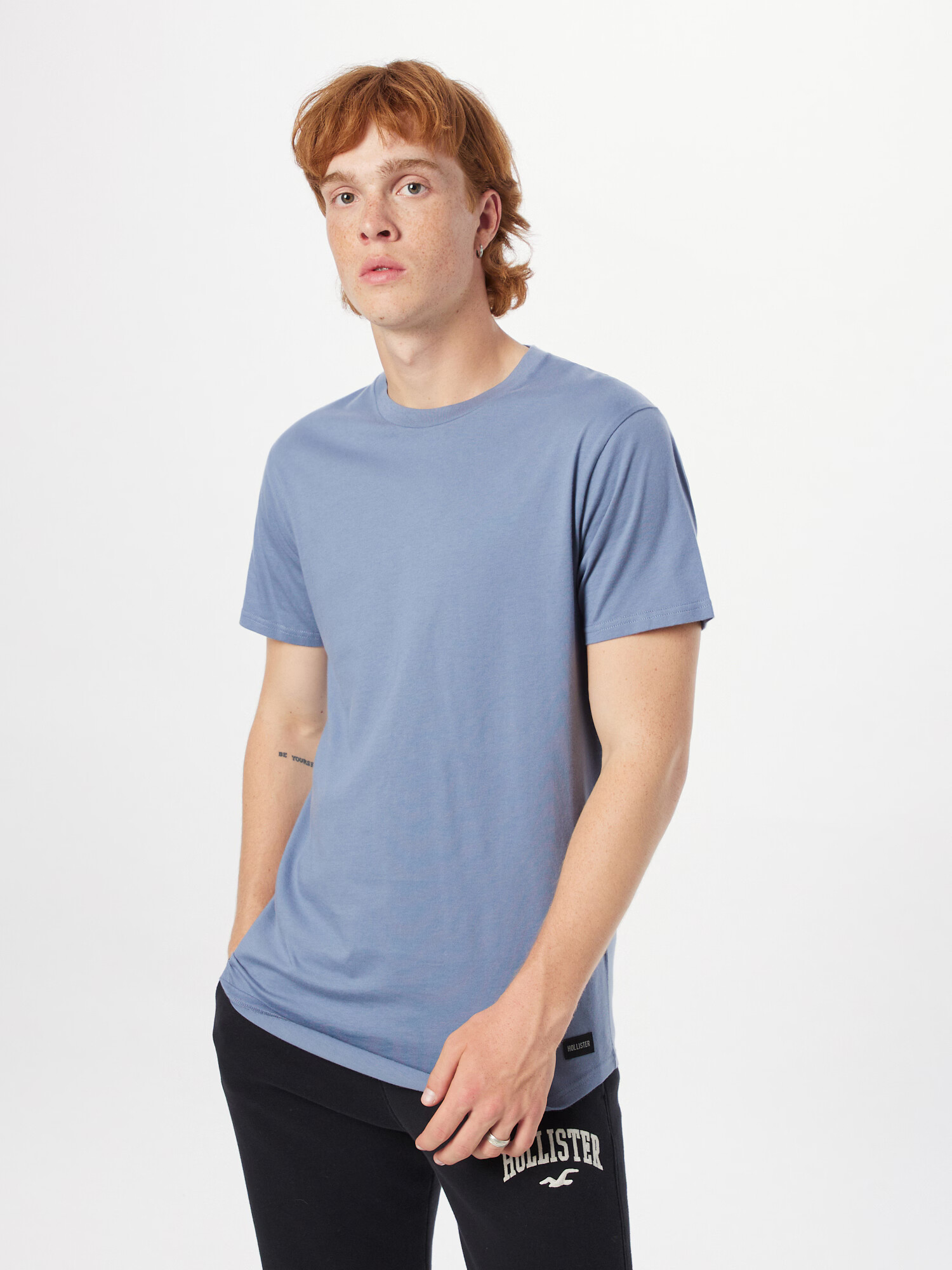 HOLLISTER Tricou albastru fumuriu - Pled.ro