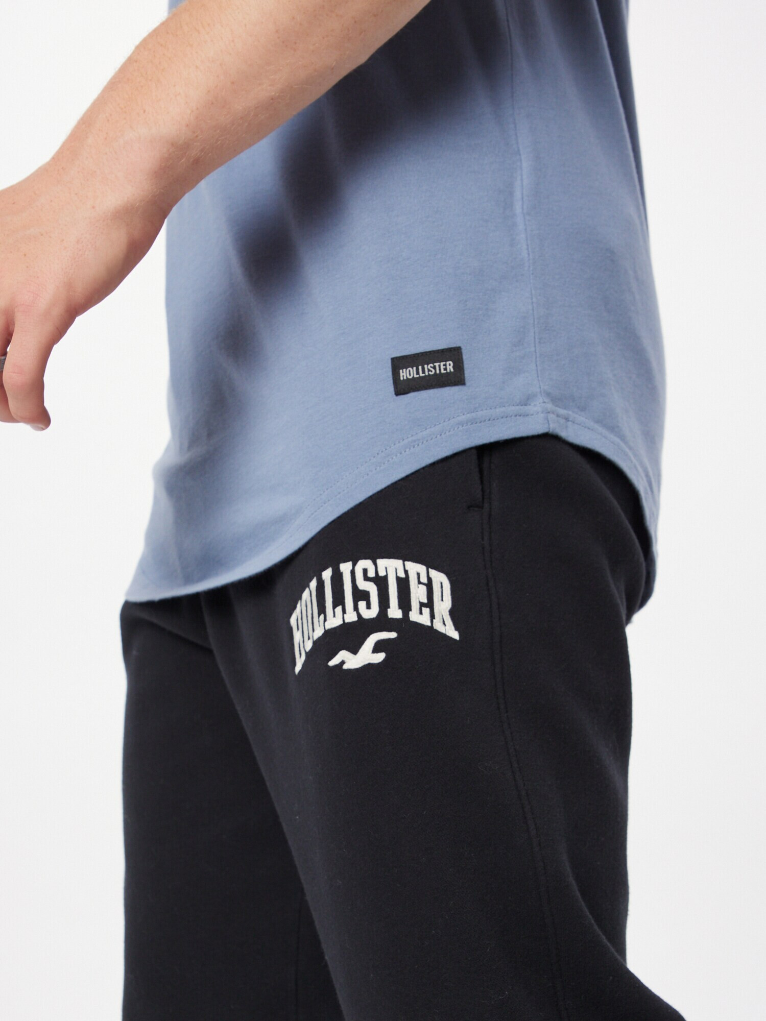 HOLLISTER Tricou albastru fumuriu - Pled.ro