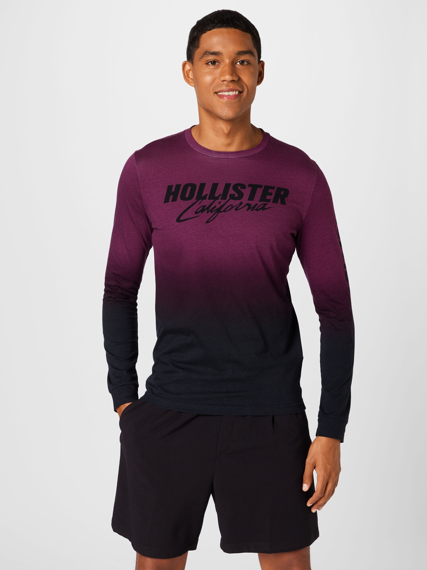 HOLLISTER Tricou albastru / gri / roșu bordeaux / negru / alb - Pled.ro