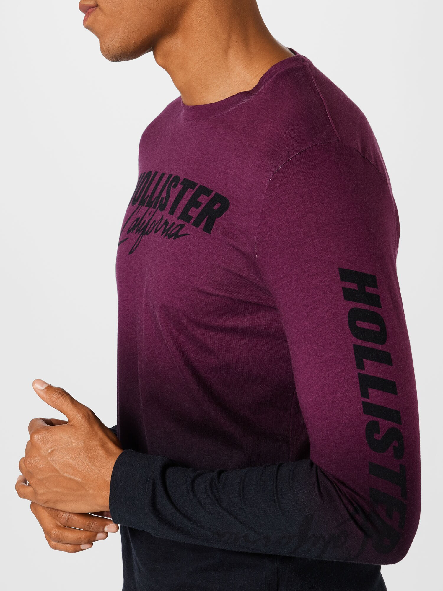 HOLLISTER Tricou albastru / gri / roșu bordeaux / negru / alb - Pled.ro