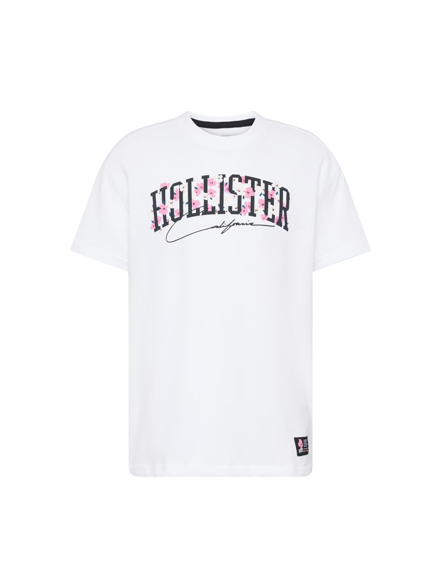 HOLLISTER Tricou albastru marin / roz deschis / negru / alb - Pled.ro