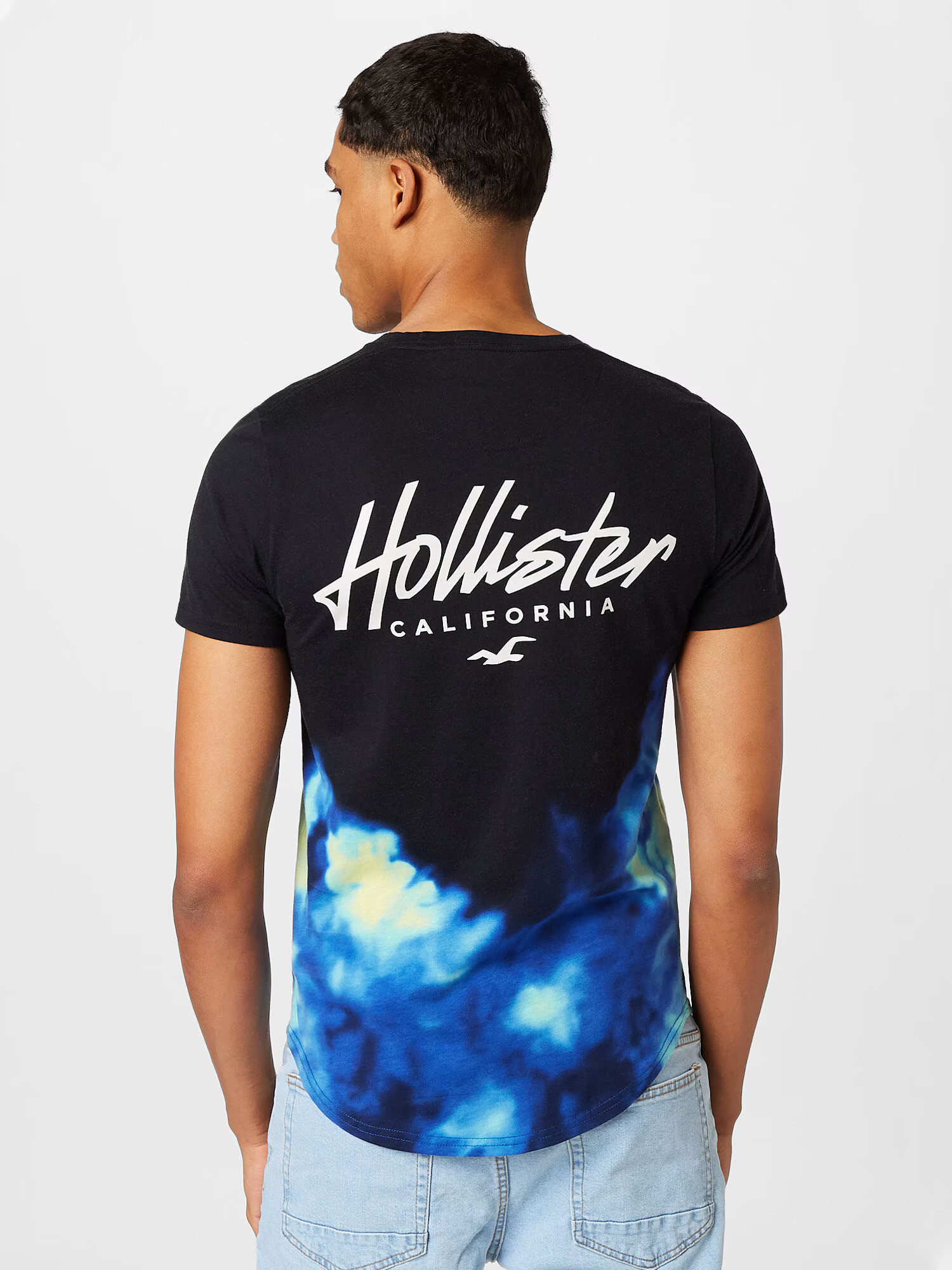 HOLLISTER Tricou albastru / verde mentă / negru / alb - Pled.ro