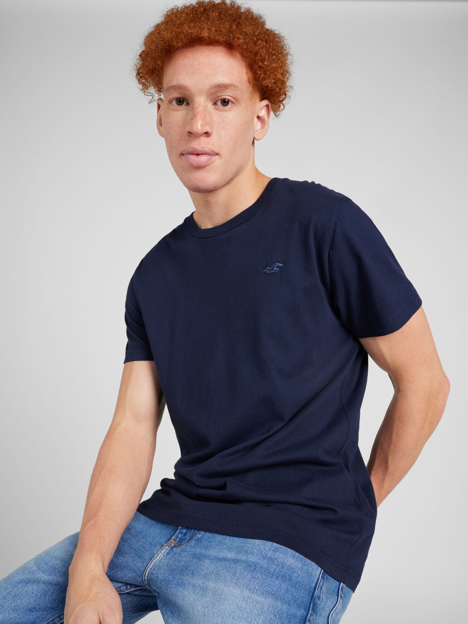 HOLLISTER Tricou bleumarin - Pled.ro