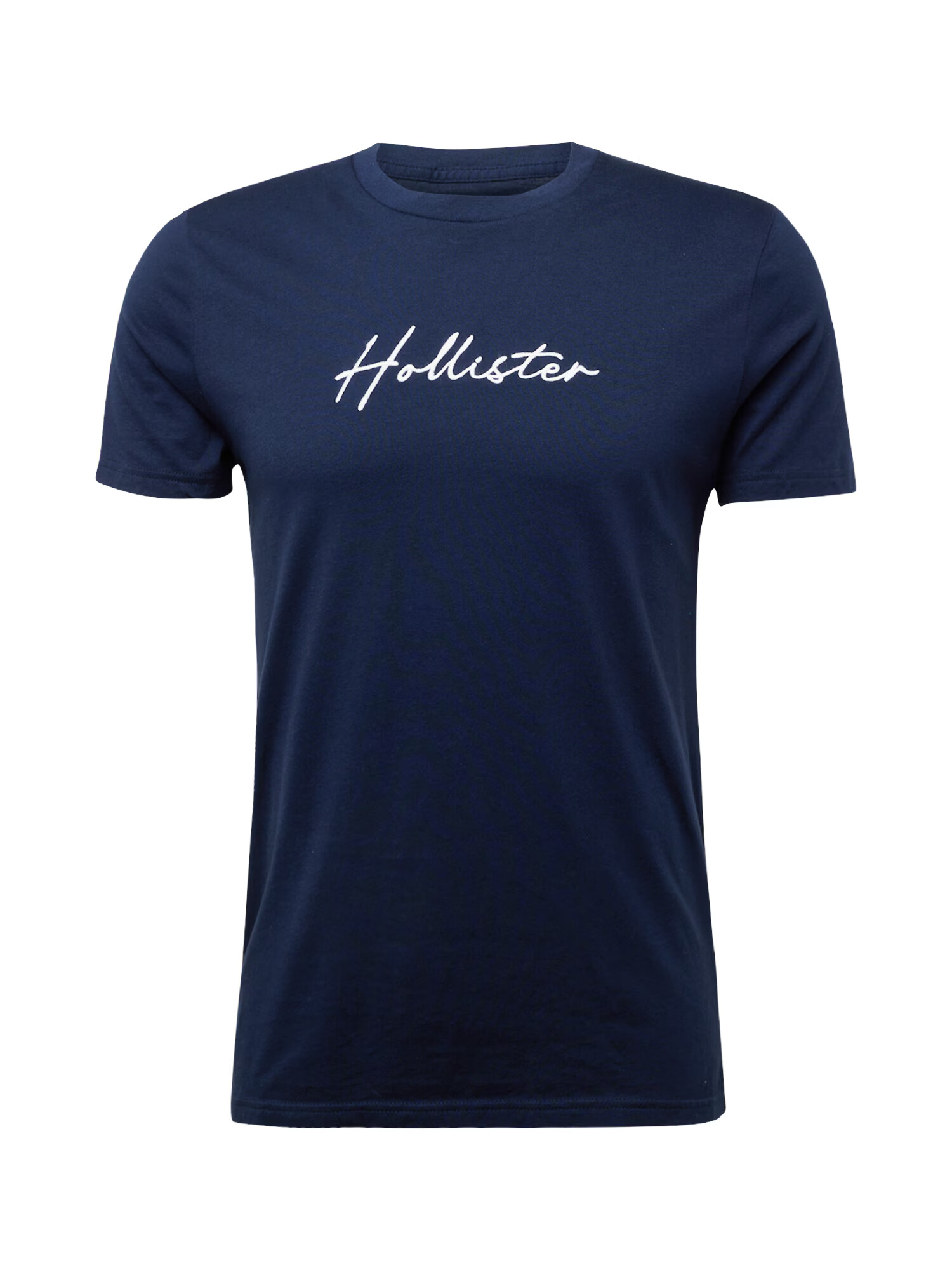 HOLLISTER Tricou bleumarin / alb - Pled.ro