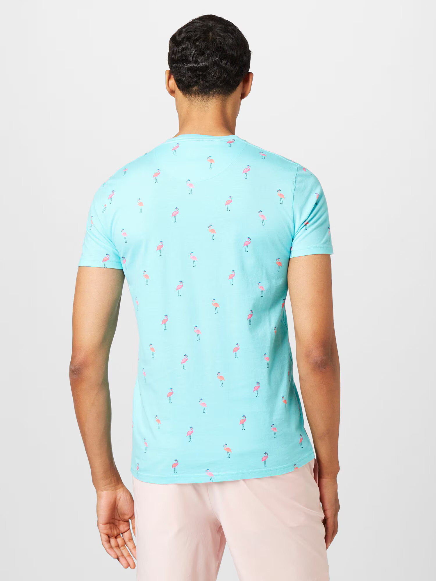 HOLLISTER Tricou bleumarin / albastru deschis / roz deschis - Pled.ro