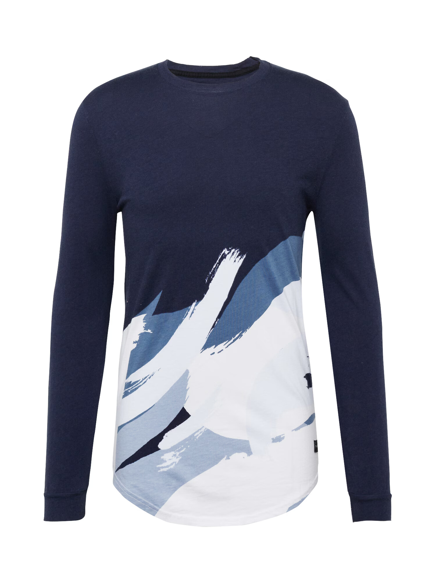 HOLLISTER Tricou bleumarin / albastru fumuriu / alb - Pled.ro