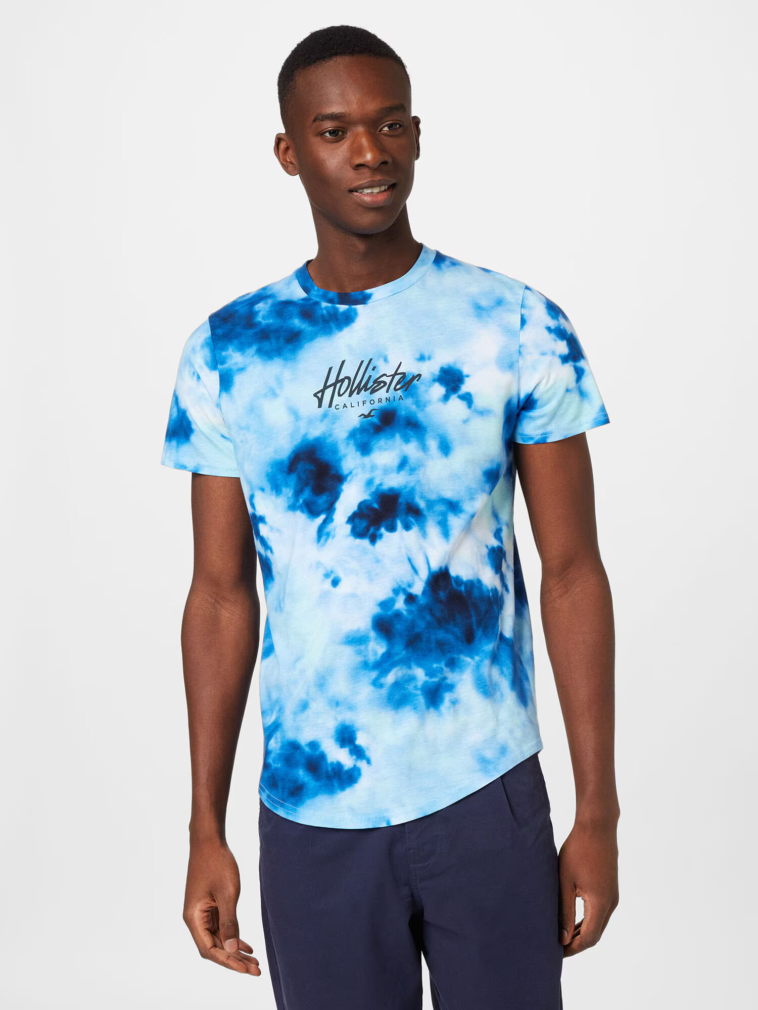 HOLLISTER Tricou bleumarin / albastru ultramarin / azuriu / albastru pastel - Pled.ro