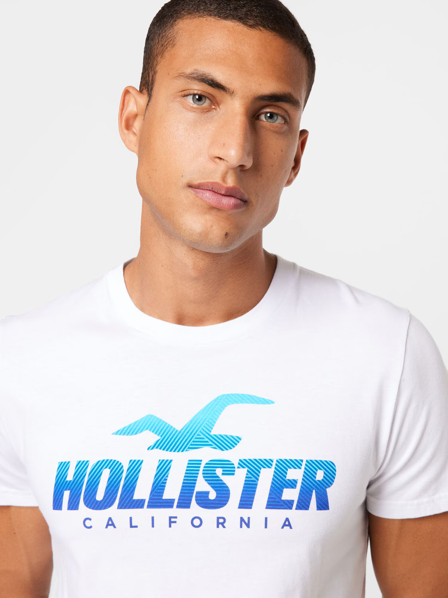 HOLLISTER Tricou bleumarin / azuriu / roși aprins / negru / alb - Pled.ro