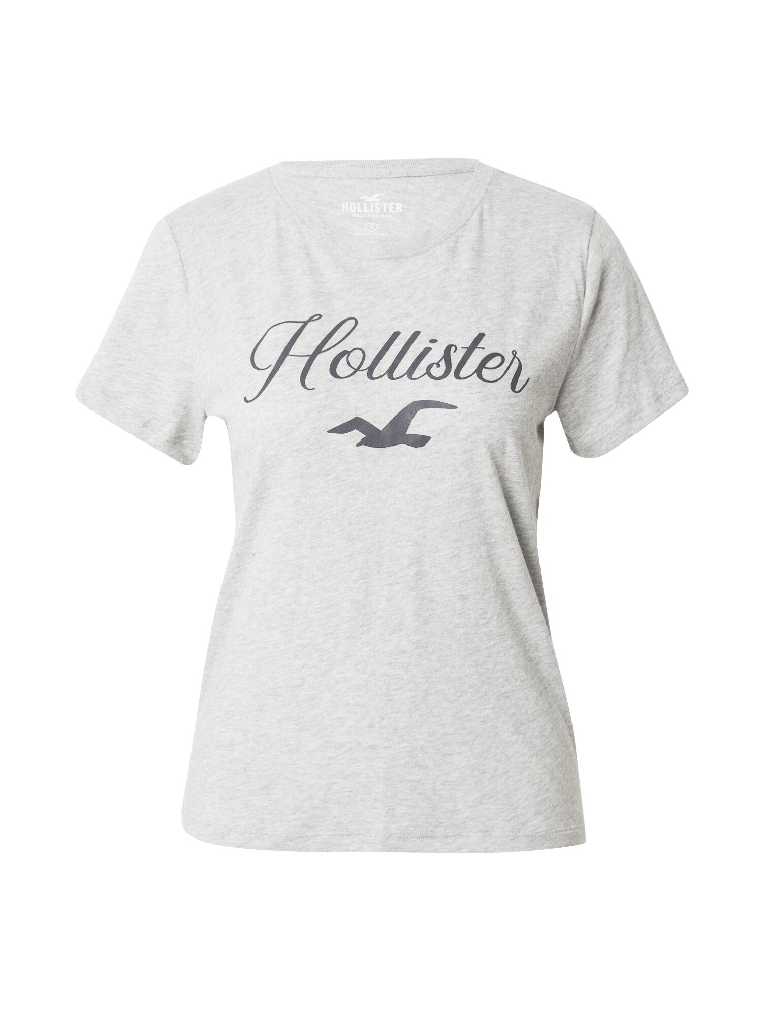 HOLLISTER Tricou bleumarin / gri - Pled.ro