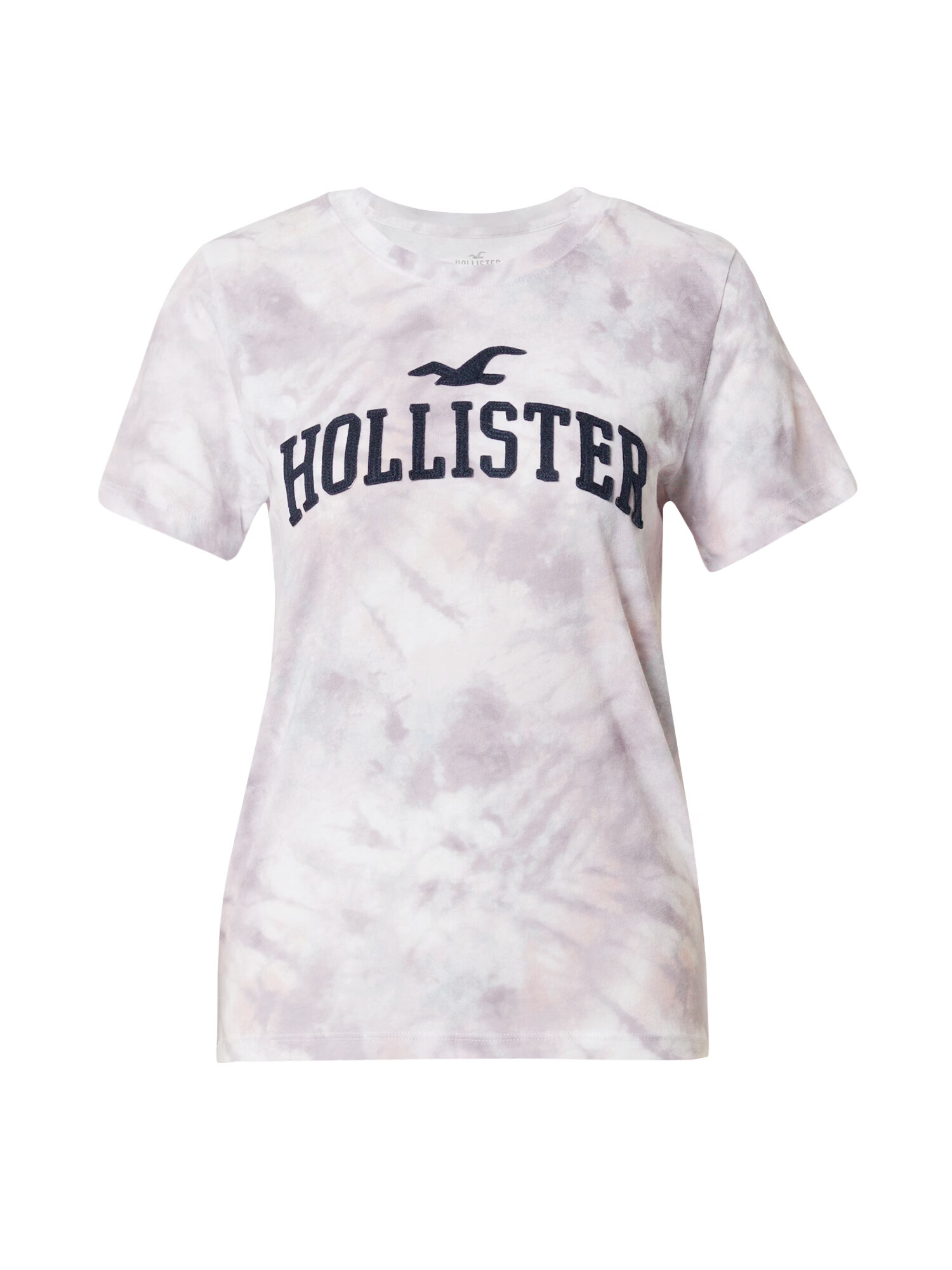 HOLLISTER Tricou bleumarin / mov zmeură / alb - Pled.ro