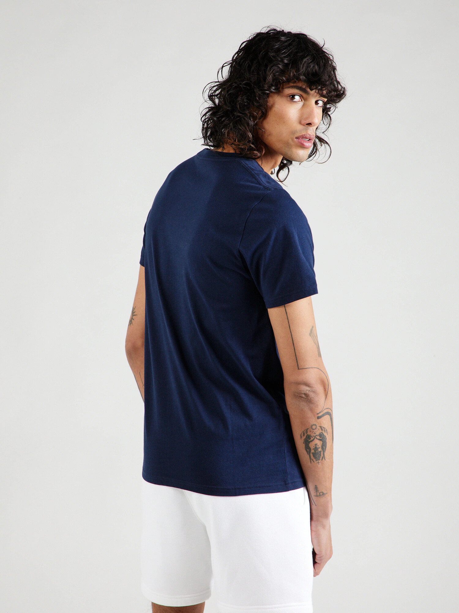 HOLLISTER Tricou bleumarin / roșu / alb - Pled.ro