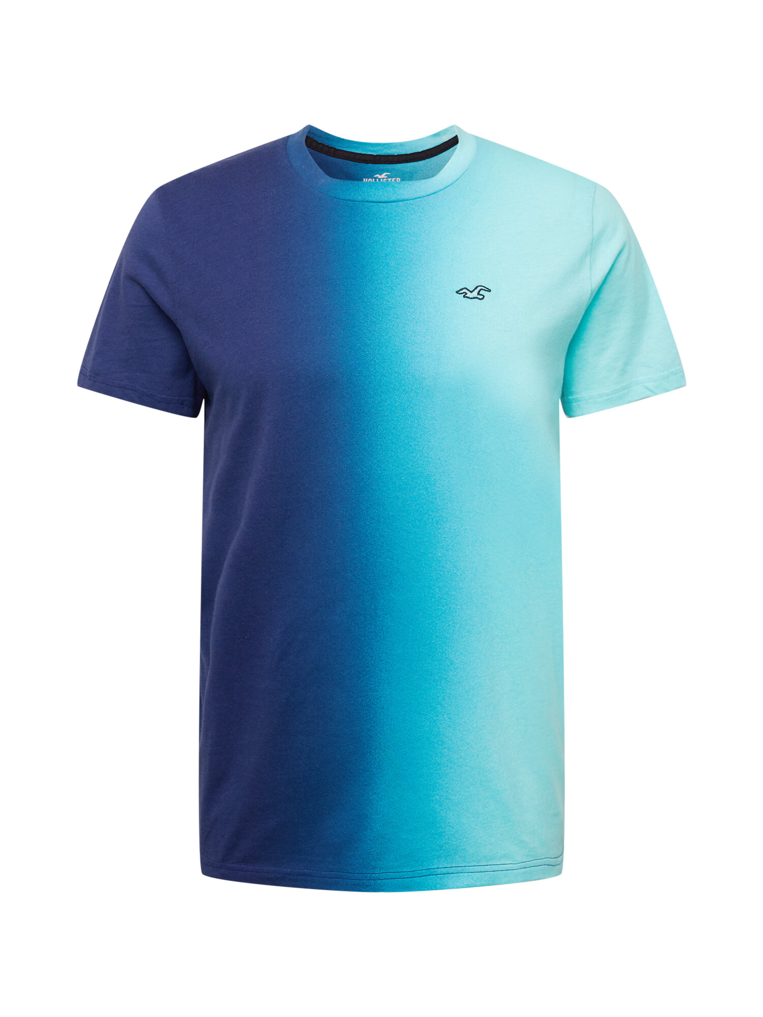 HOLLISTER Tricou bleumarin / turcoaz / cyan / negru - Pled.ro