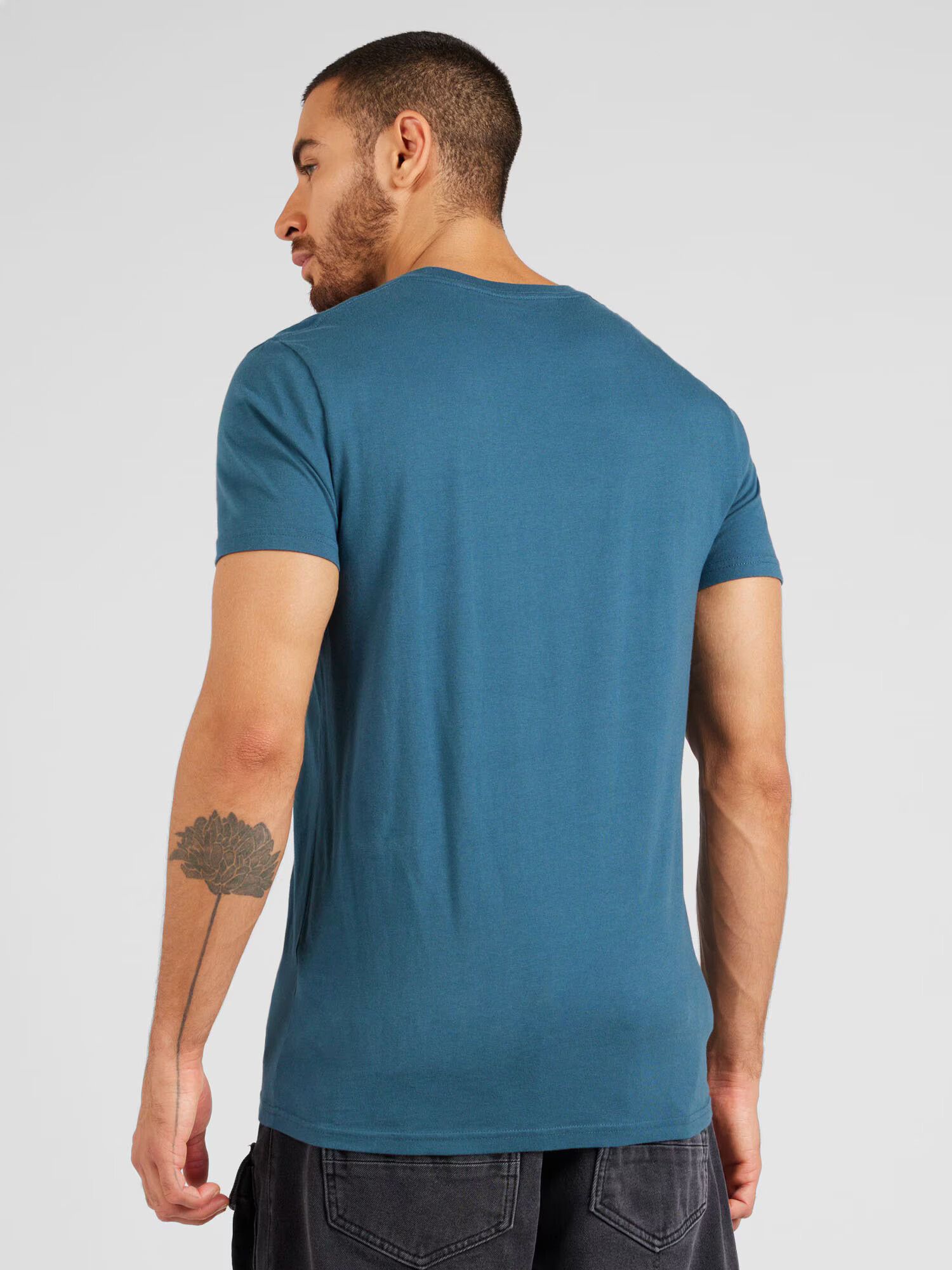 HOLLISTER Tricou bleumarin / verde petrol - Pled.ro