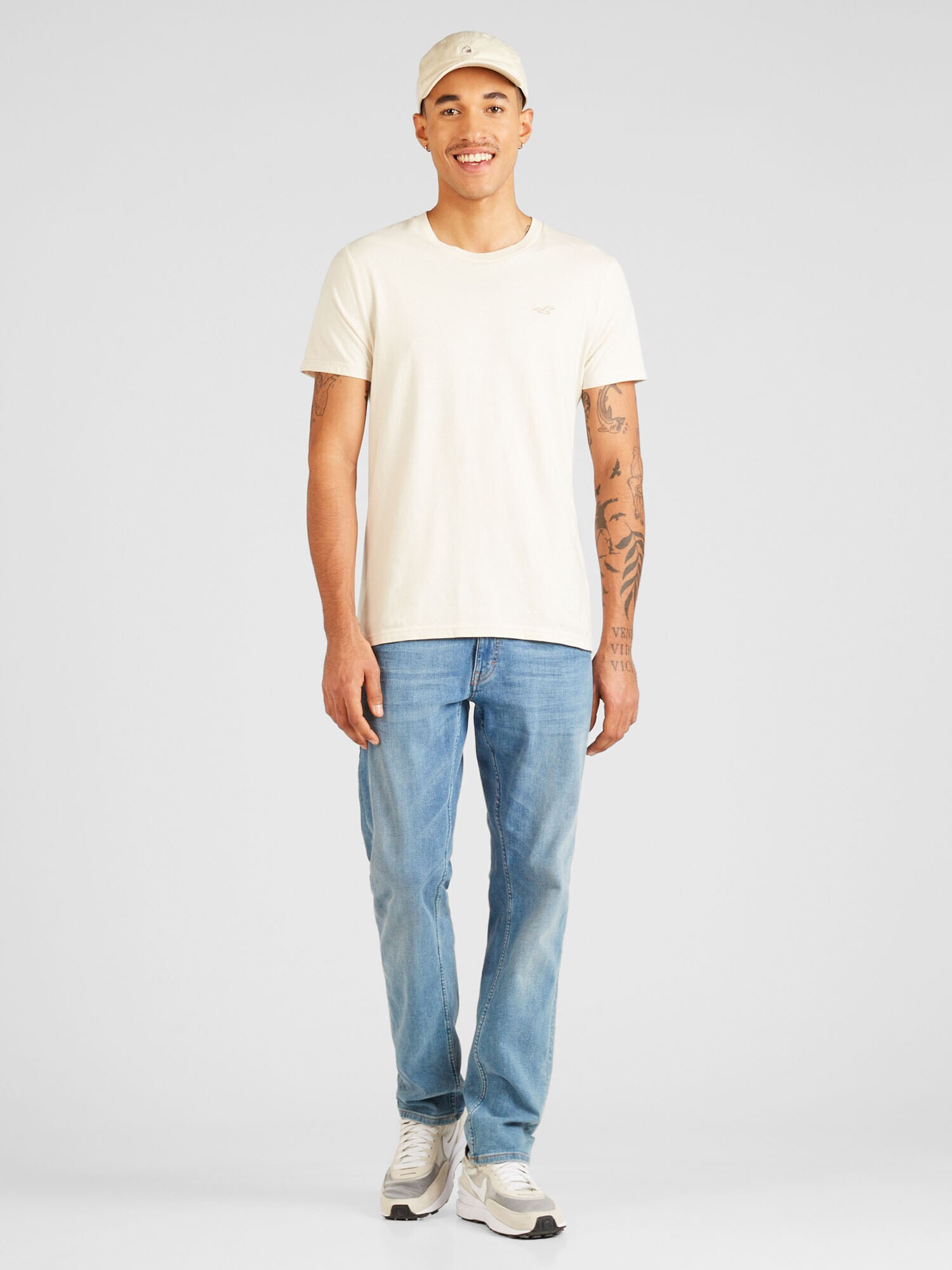 HOLLISTER Tricou crem - Pled.ro