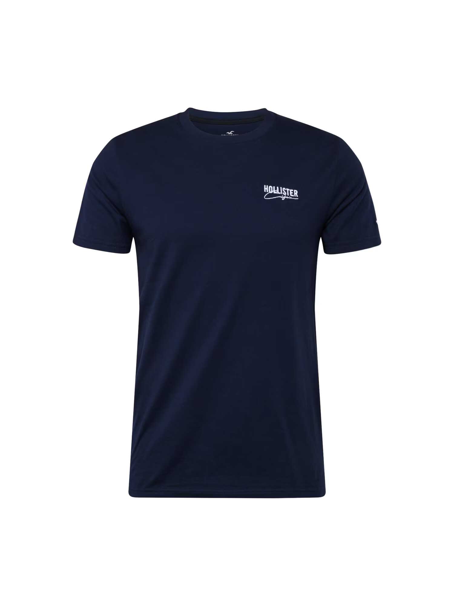 HOLLISTER Tricou 'EMEA' bleumarin / alb - Pled.ro