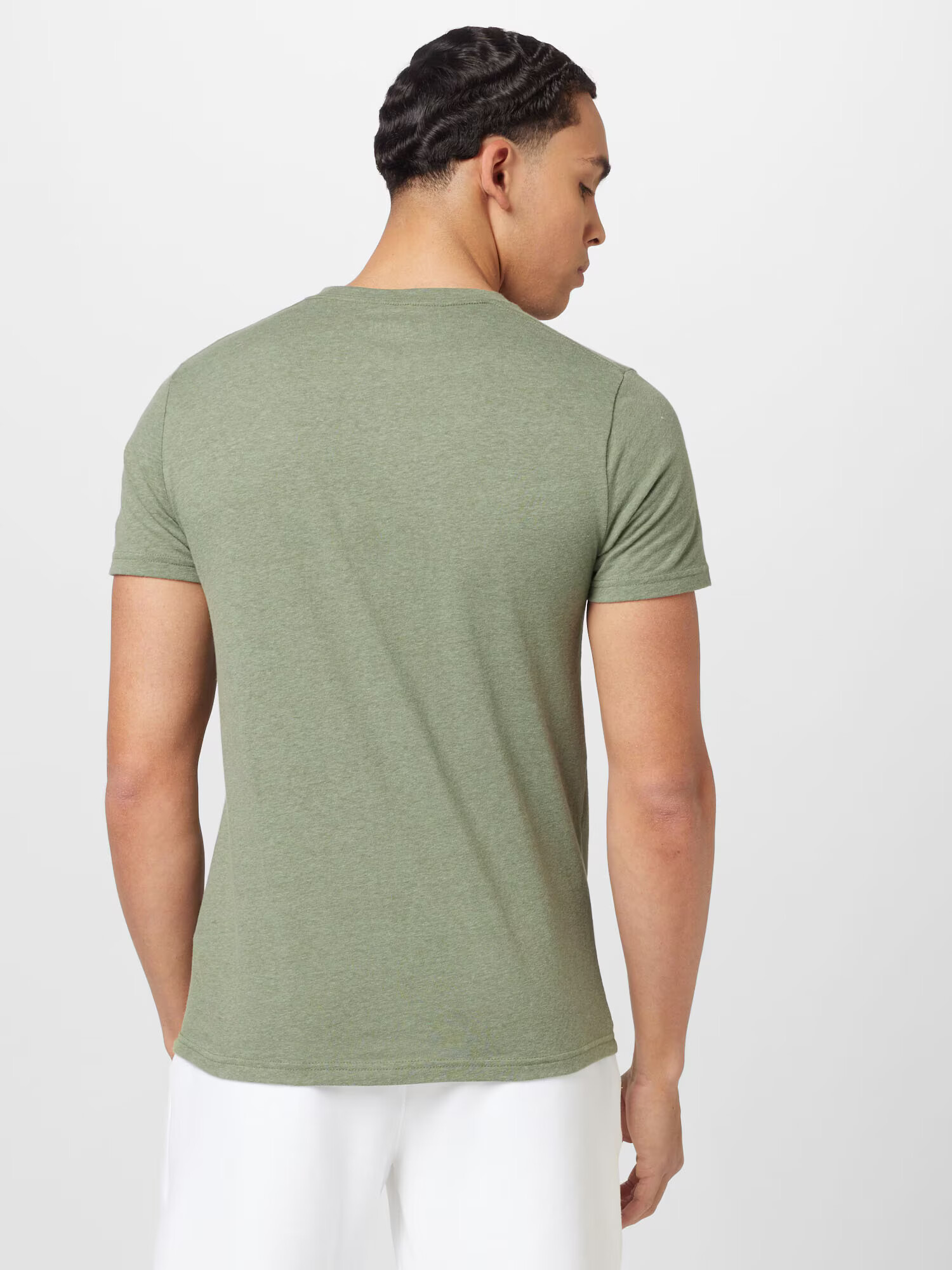 HOLLISTER Tricou 'EMEA' verde / negru - Pled.ro