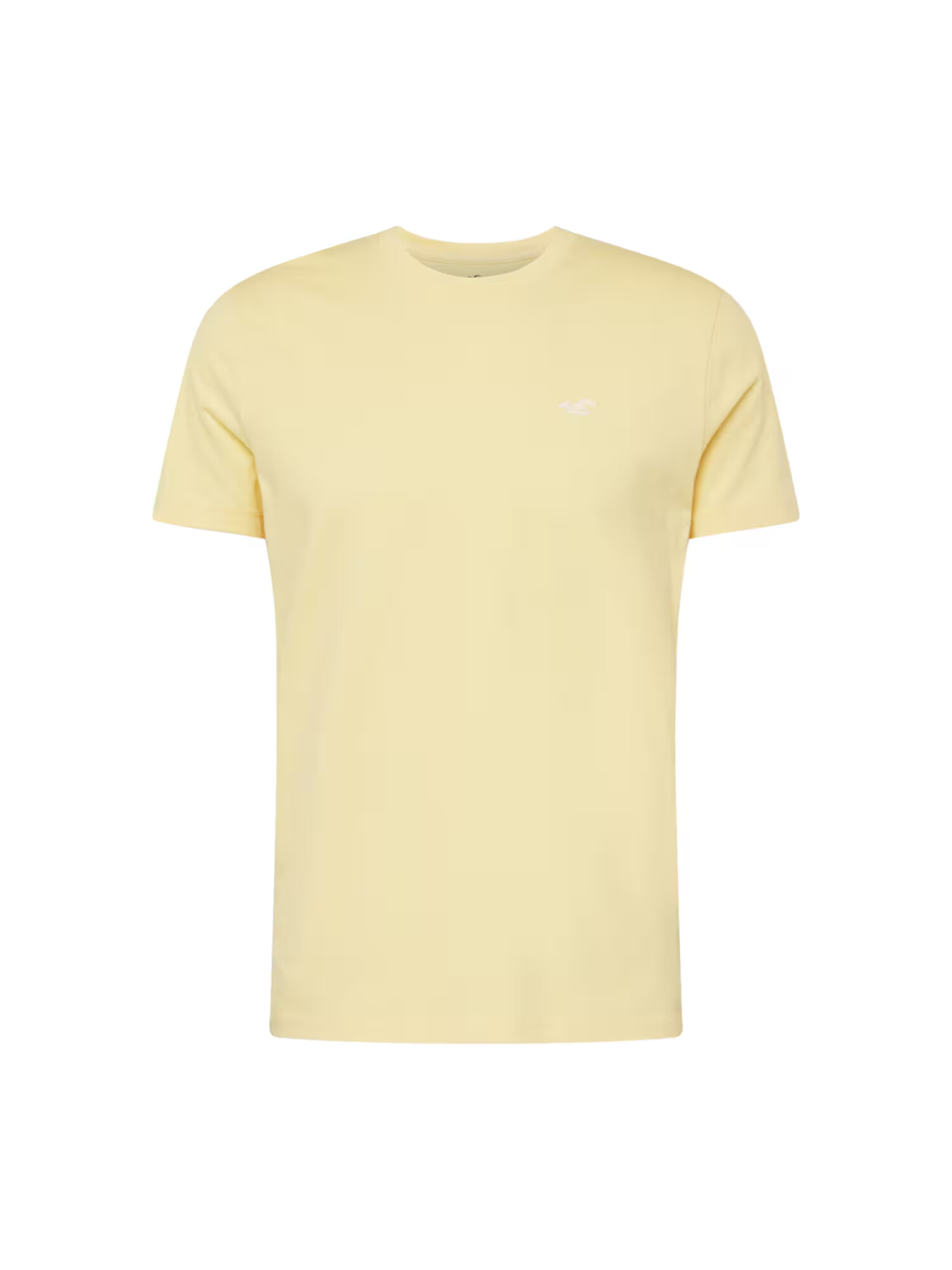 HOLLISTER Tricou galben citron / alb - Pled.ro