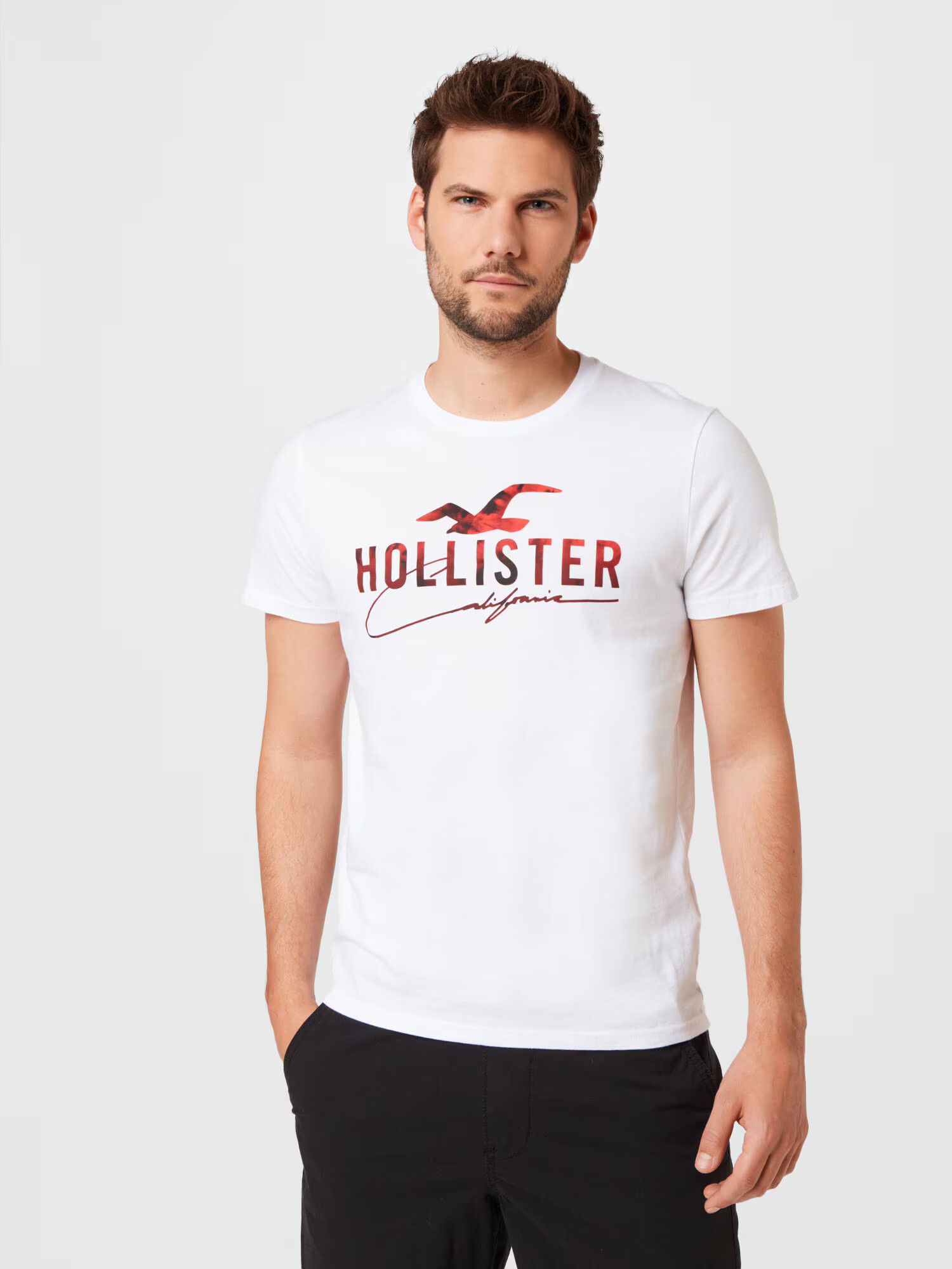 HOLLISTER Tricou galben șofran / roșu / negru / alb - Pled.ro