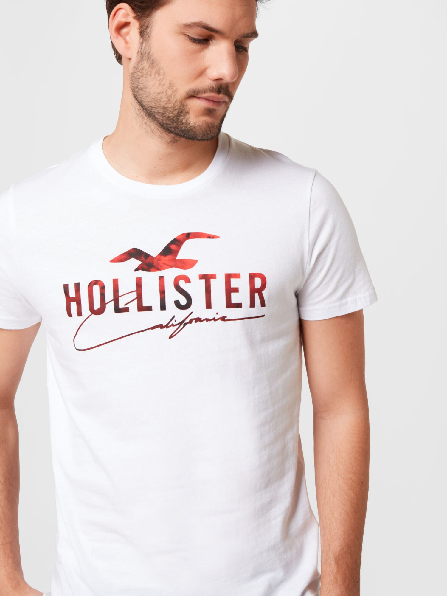 HOLLISTER Tricou galben șofran / roșu / negru / alb - Pled.ro