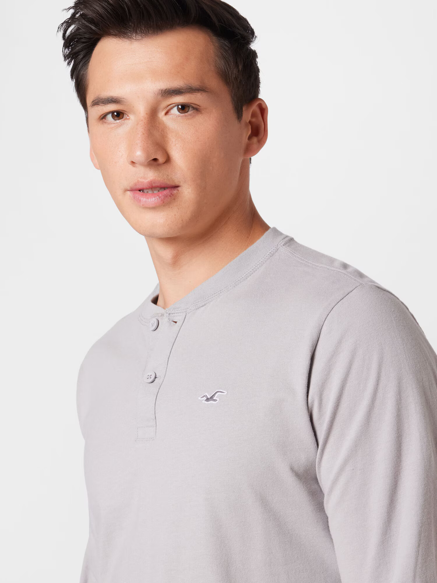 HOLLISTER Tricou gri - Pled.ro