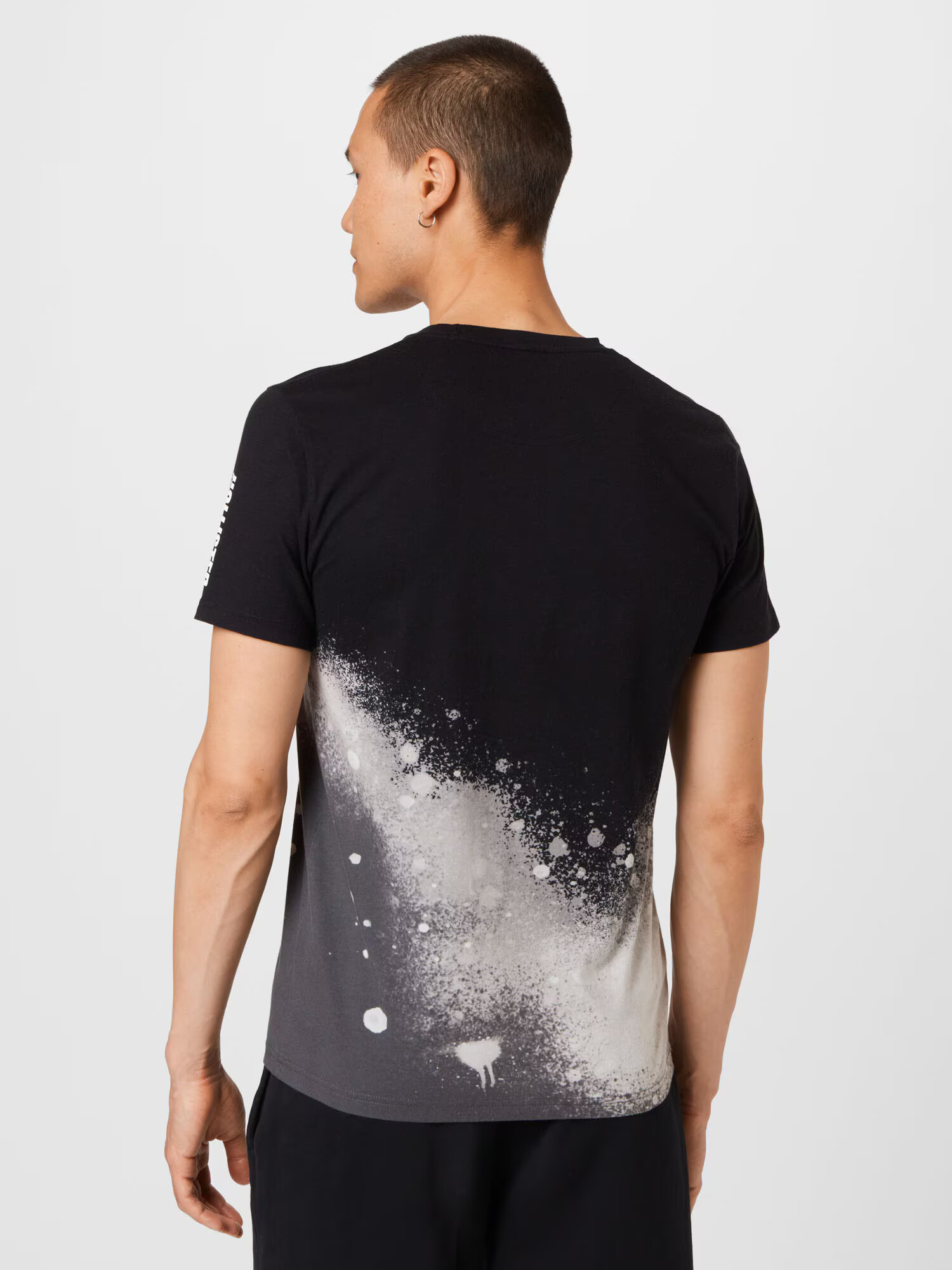 HOLLISTER Tricou gri deschis / roz deschis / negru / alb - Pled.ro