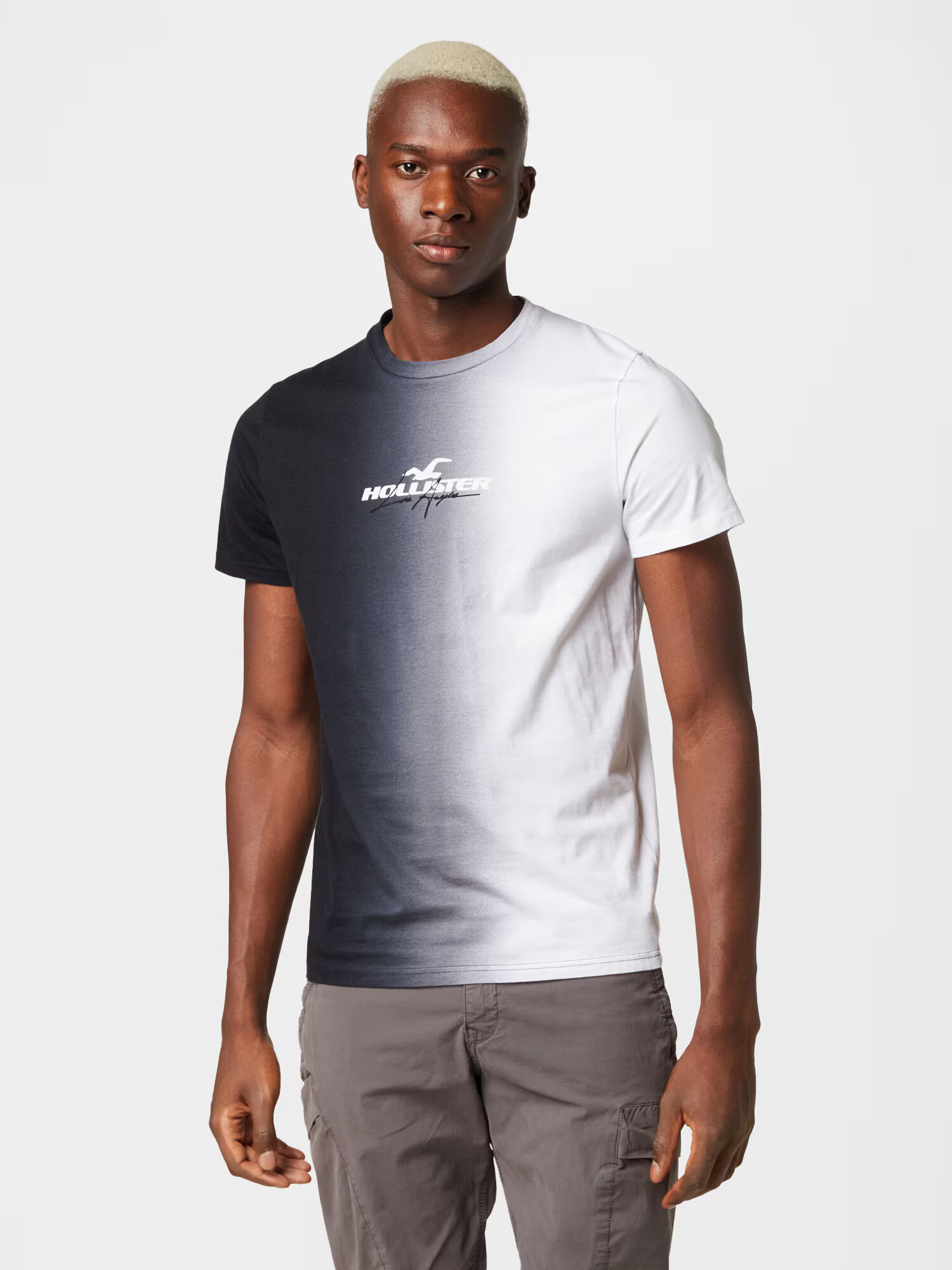 HOLLISTER Tricou gri / gri închis / negru / alb - Pled.ro