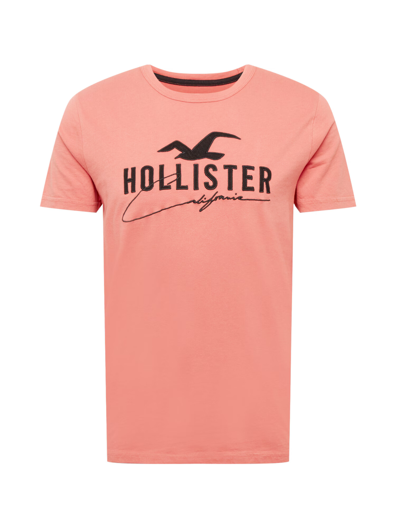 HOLLISTER Tricou gri / portocaliu somon - Pled.ro