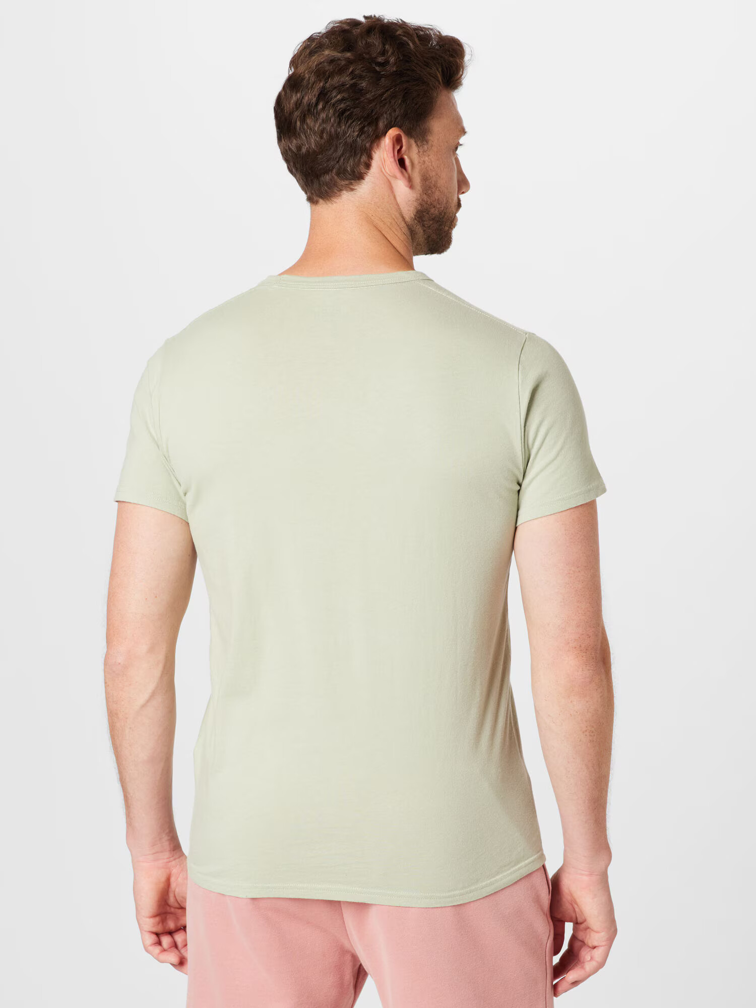 HOLLISTER Tricou kaki / verde pastel - Pled.ro