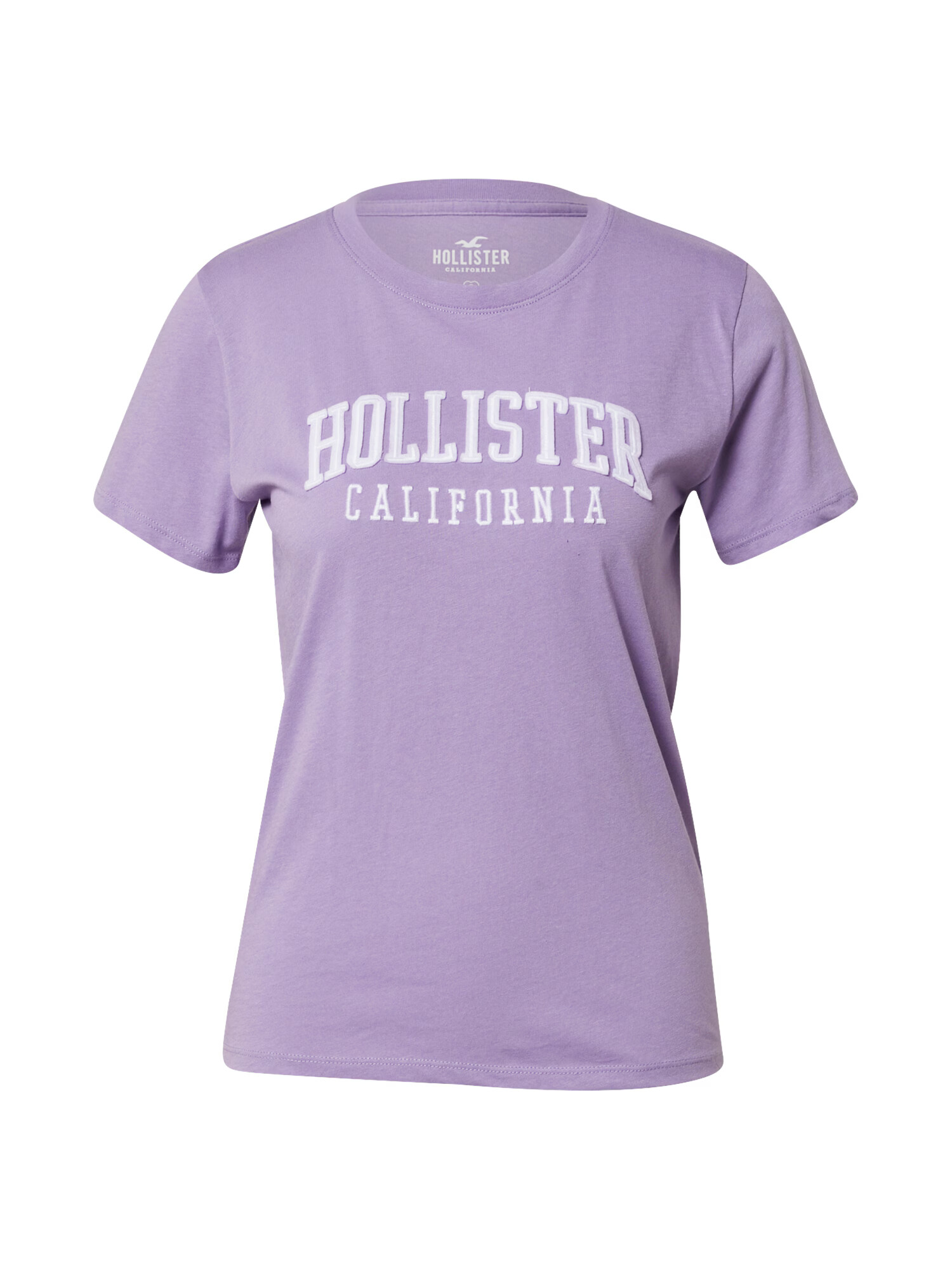 HOLLISTER Tricou lila / alb - Pled.ro