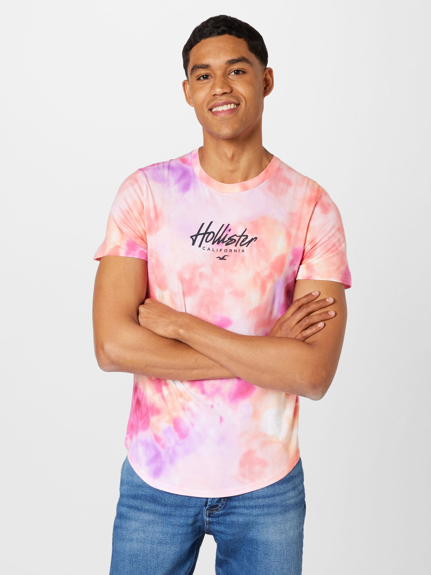 HOLLISTER Tricou lila / portocaliu / roz / negru / alb - Pled.ro