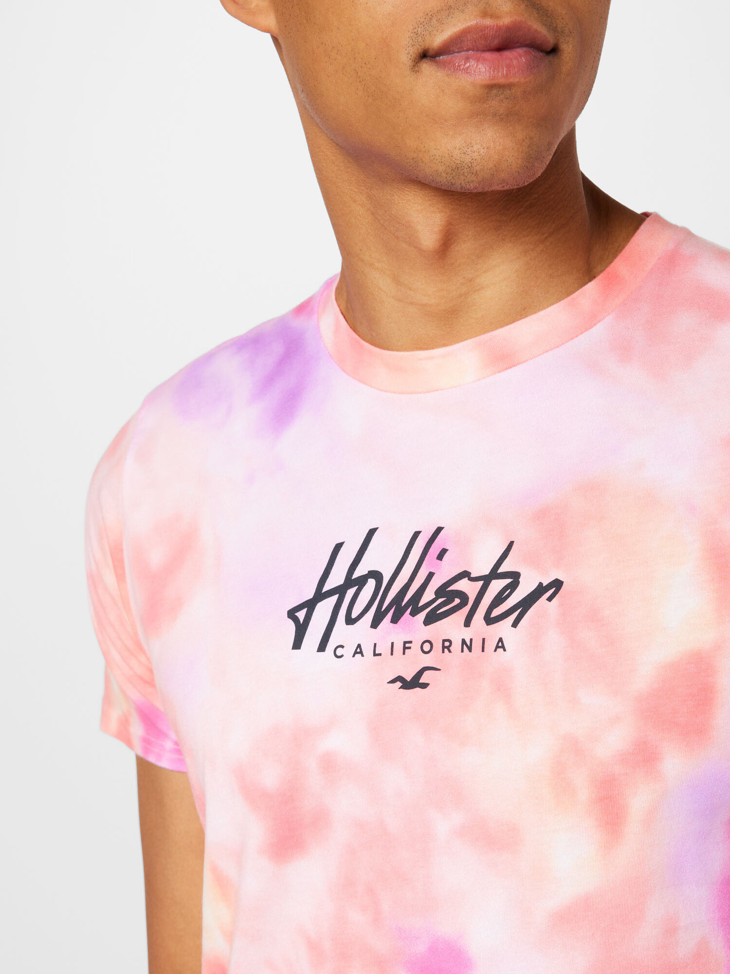 HOLLISTER Tricou lila / portocaliu / roz / negru / alb - Pled.ro