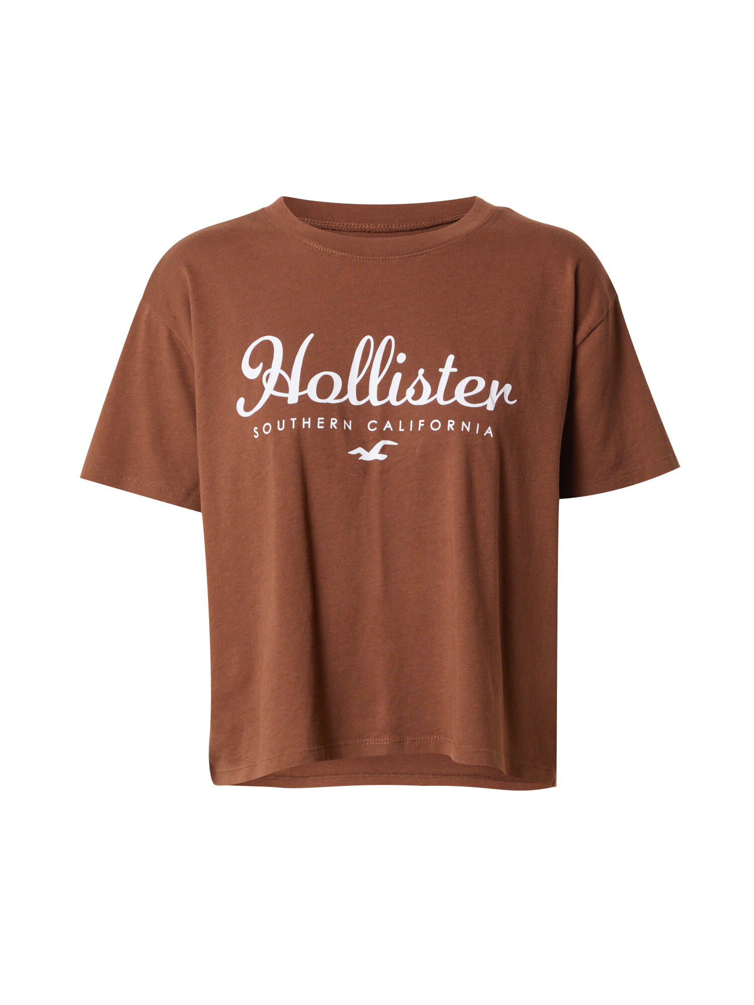 HOLLISTER Tricou maro / alb - Pled.ro