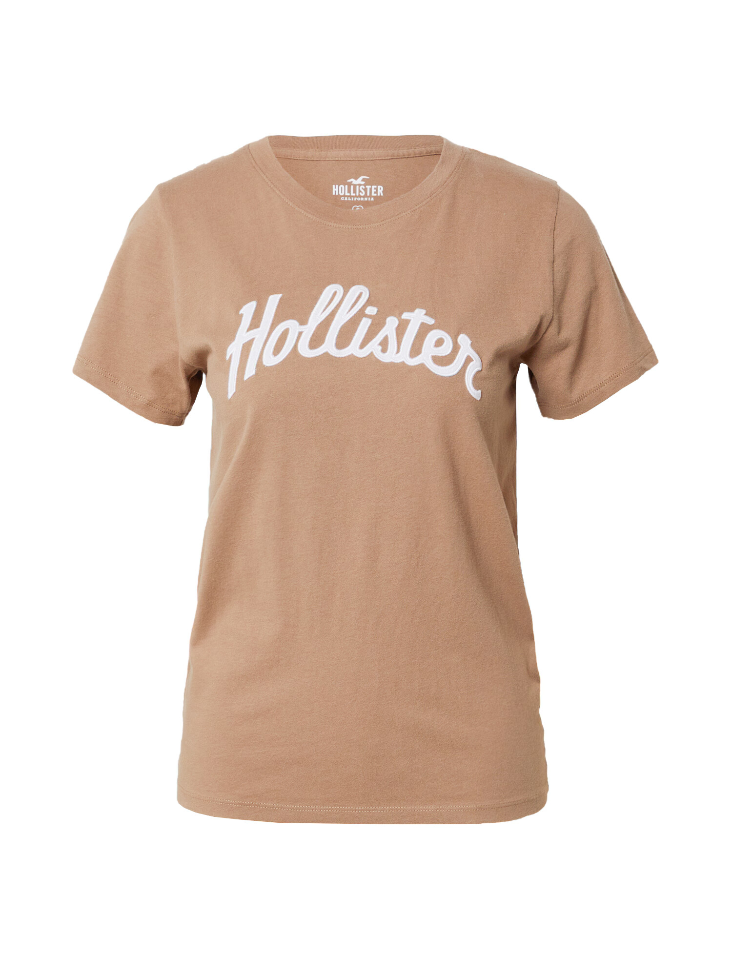 HOLLISTER Tricou maro / alb murdar - Pled.ro