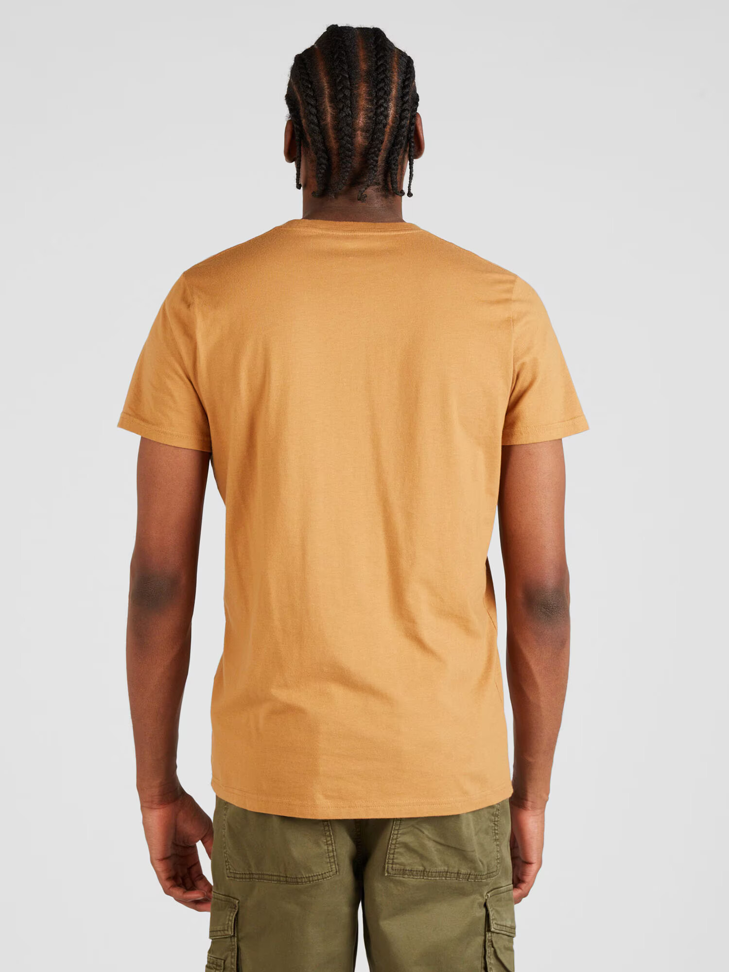 HOLLISTER Tricou maro caramel - Pled.ro