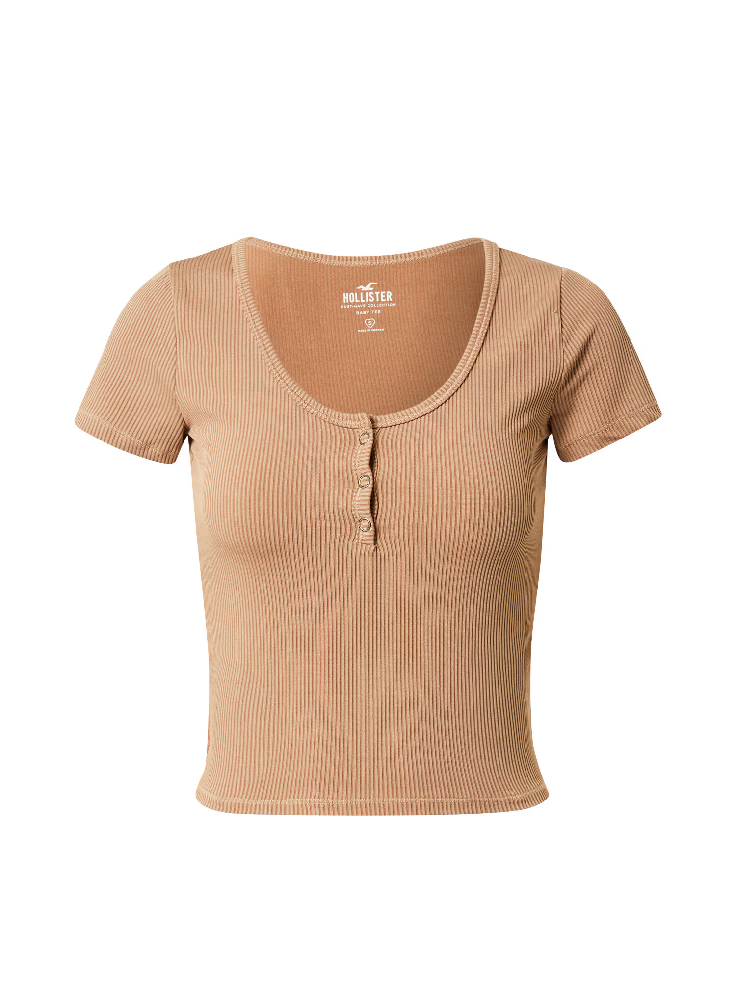 HOLLISTER Tricou maro deschis - Pled.ro