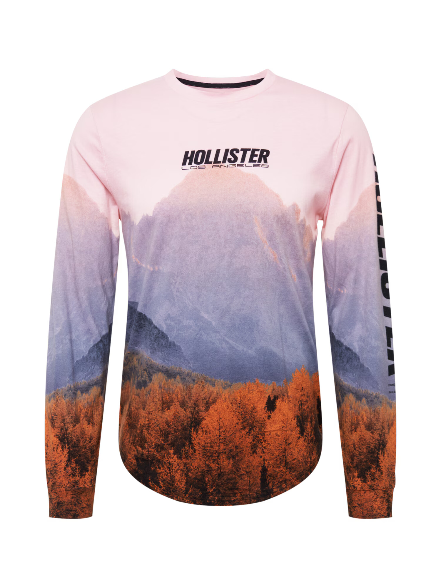 HOLLISTER Tricou mov deschis / portocaliu închis / roz / negru - Pled.ro