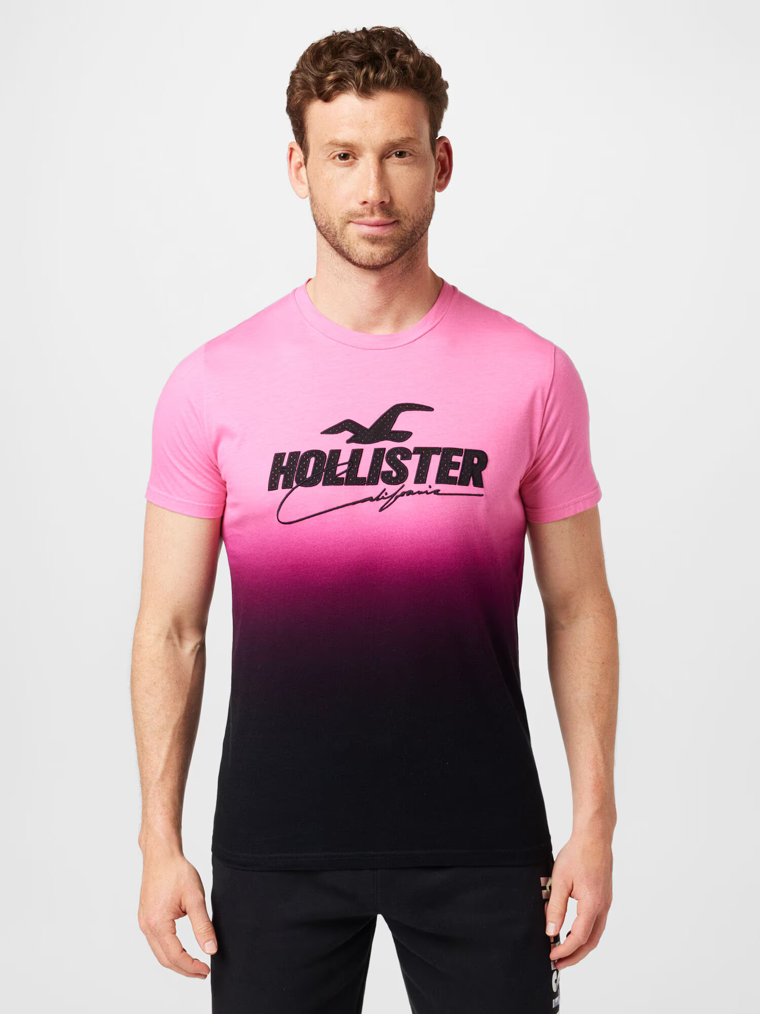 HOLLISTER Tricou mov zmeură / roz pitaya / roz deschis / negru - Pled.ro