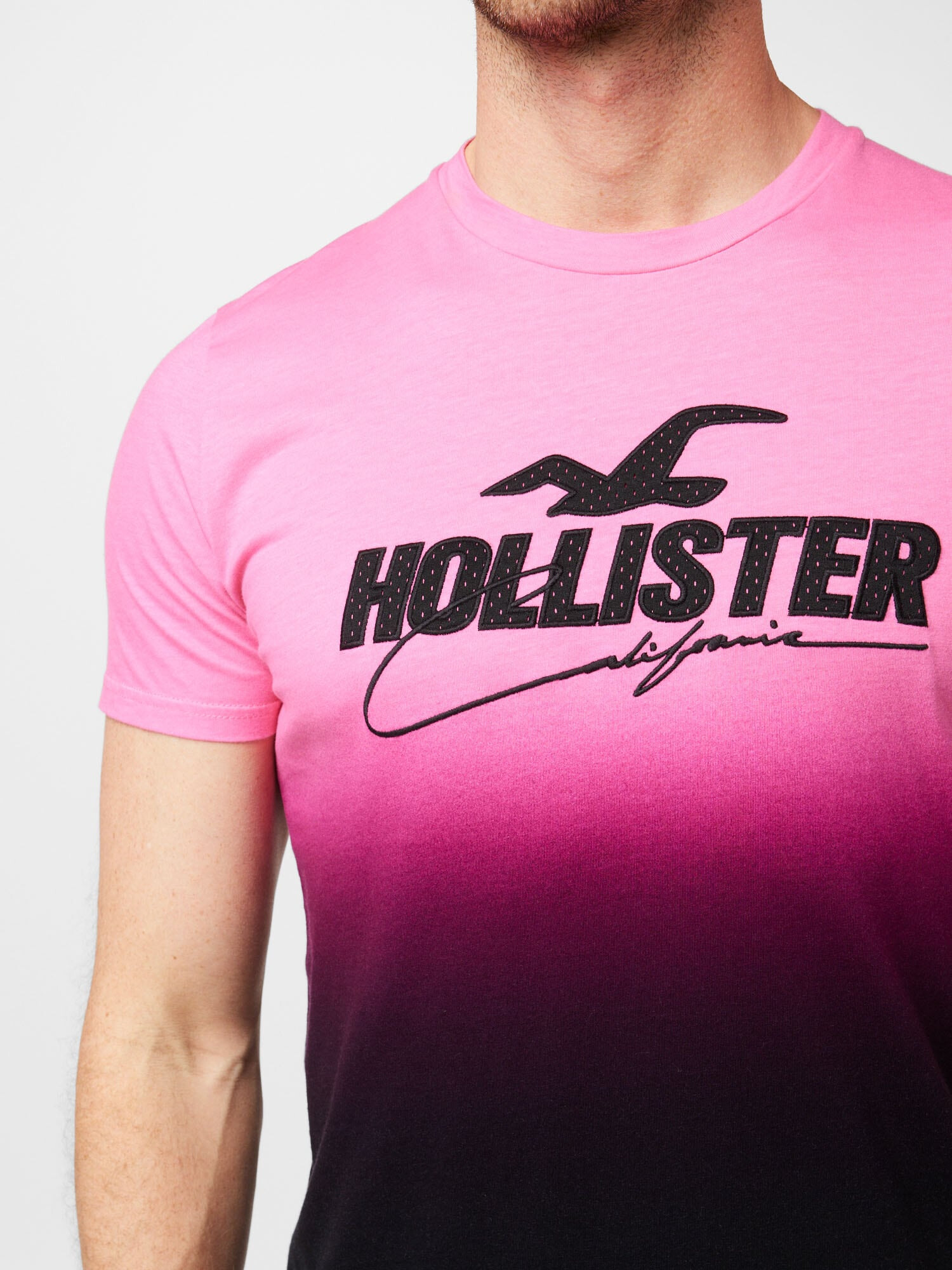 HOLLISTER Tricou mov zmeură / roz pitaya / roz deschis / negru - Pled.ro