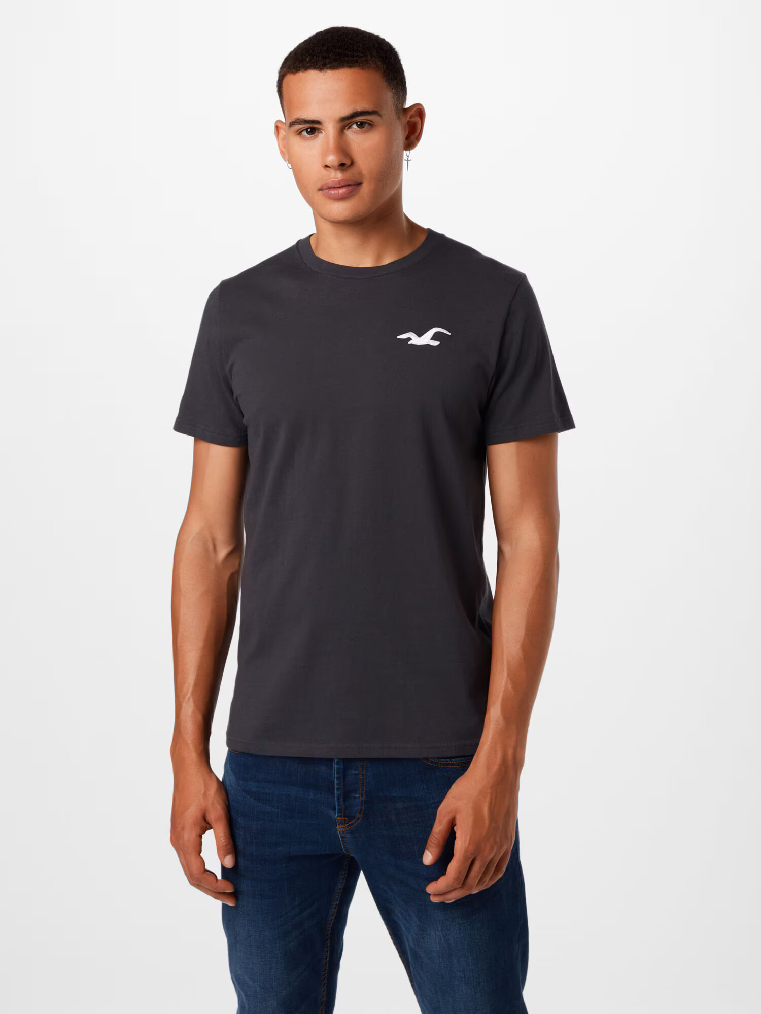 HOLLISTER Tricou negru - Pled.ro