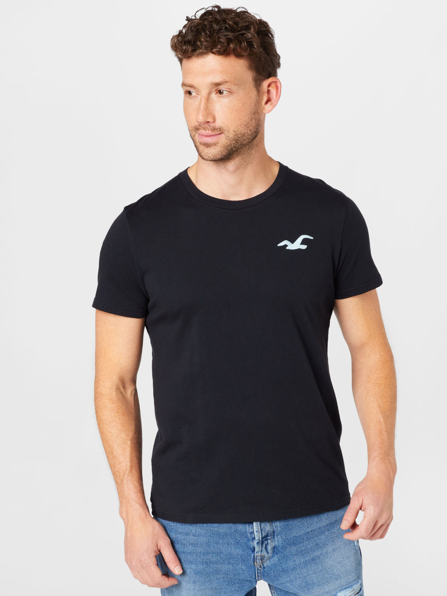 HOLLISTER Tricou negru - Pled.ro