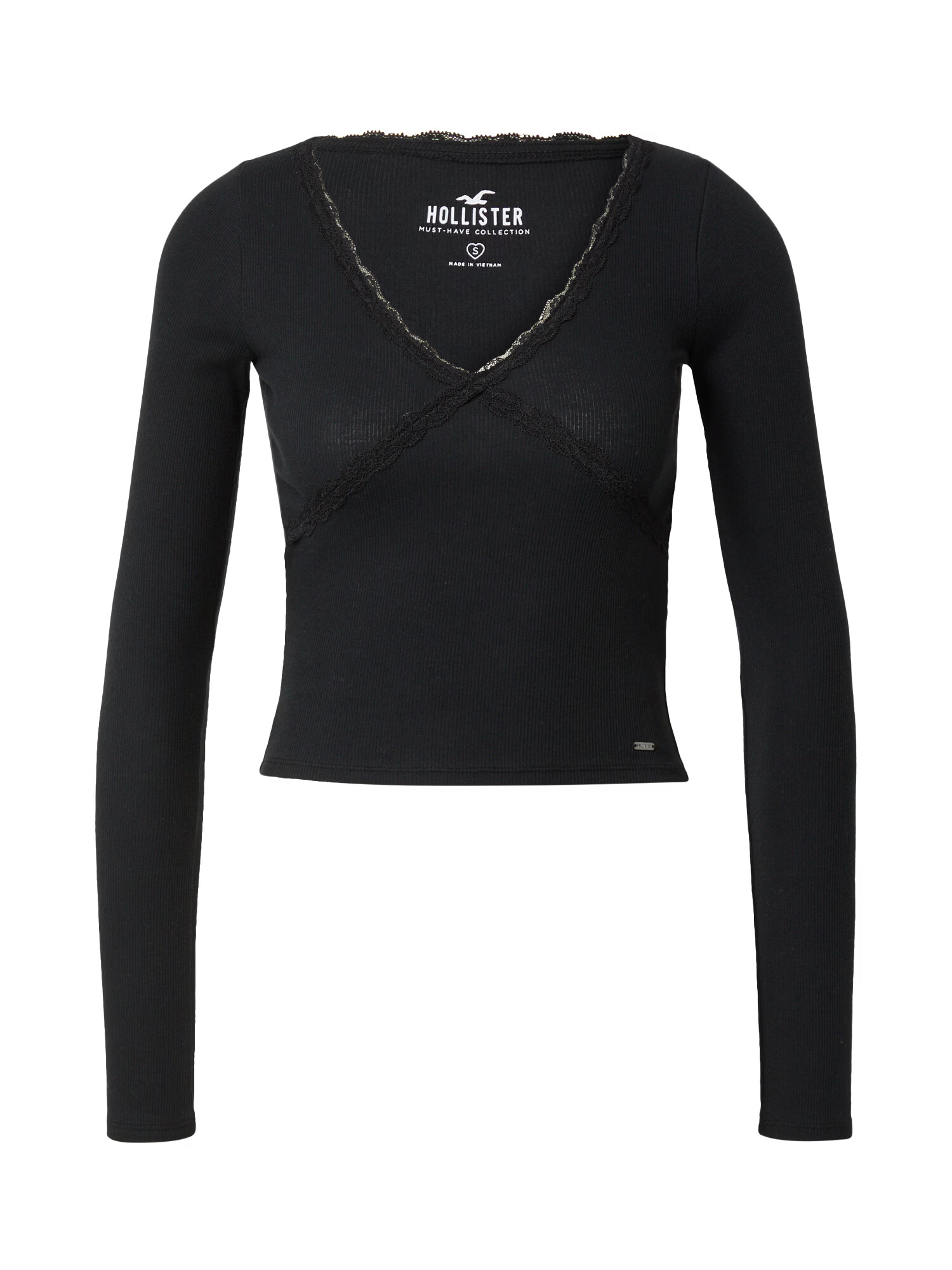 HOLLISTER Tricou negru - Pled.ro