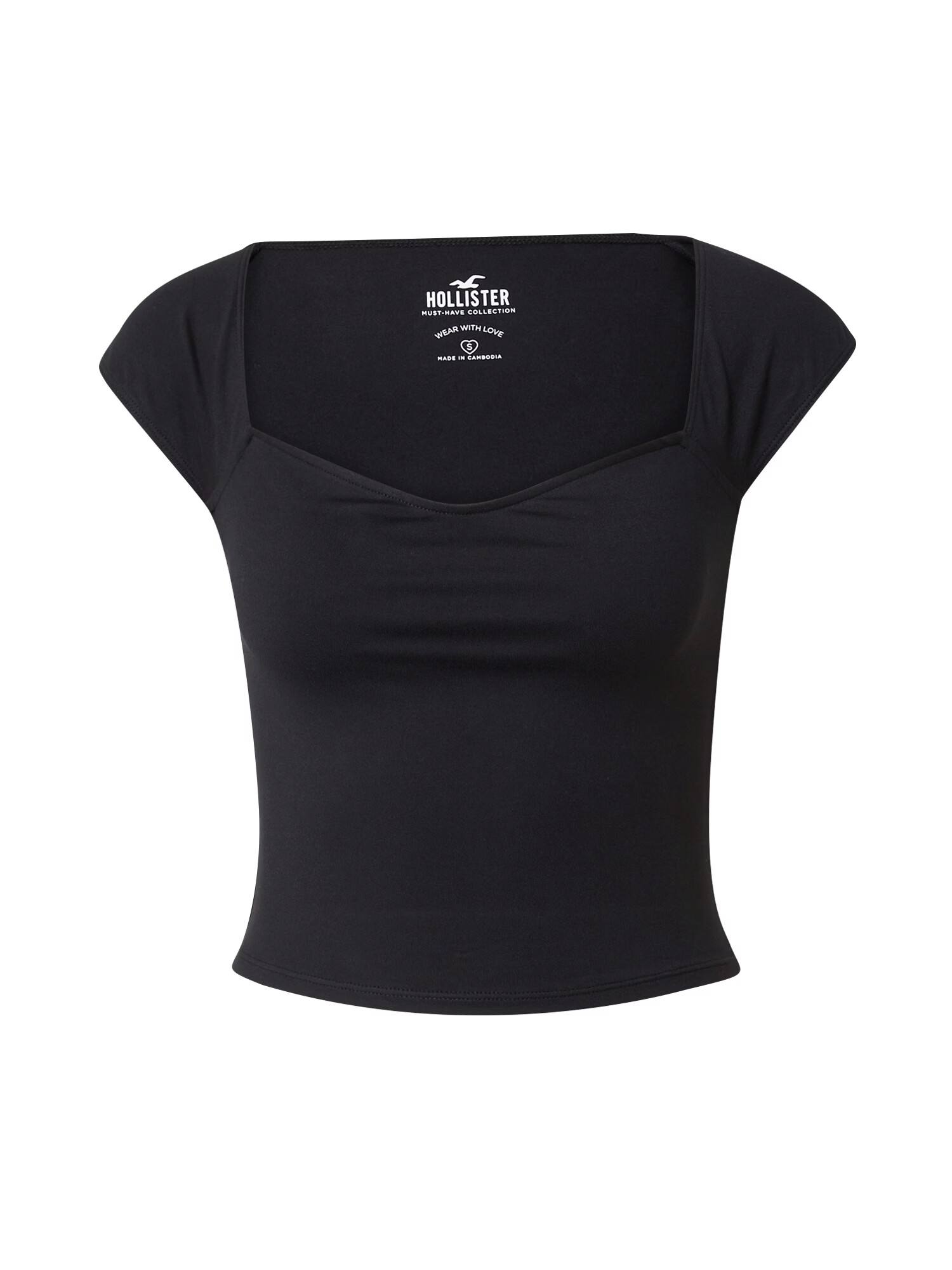 HOLLISTER Tricou negru - Pled.ro