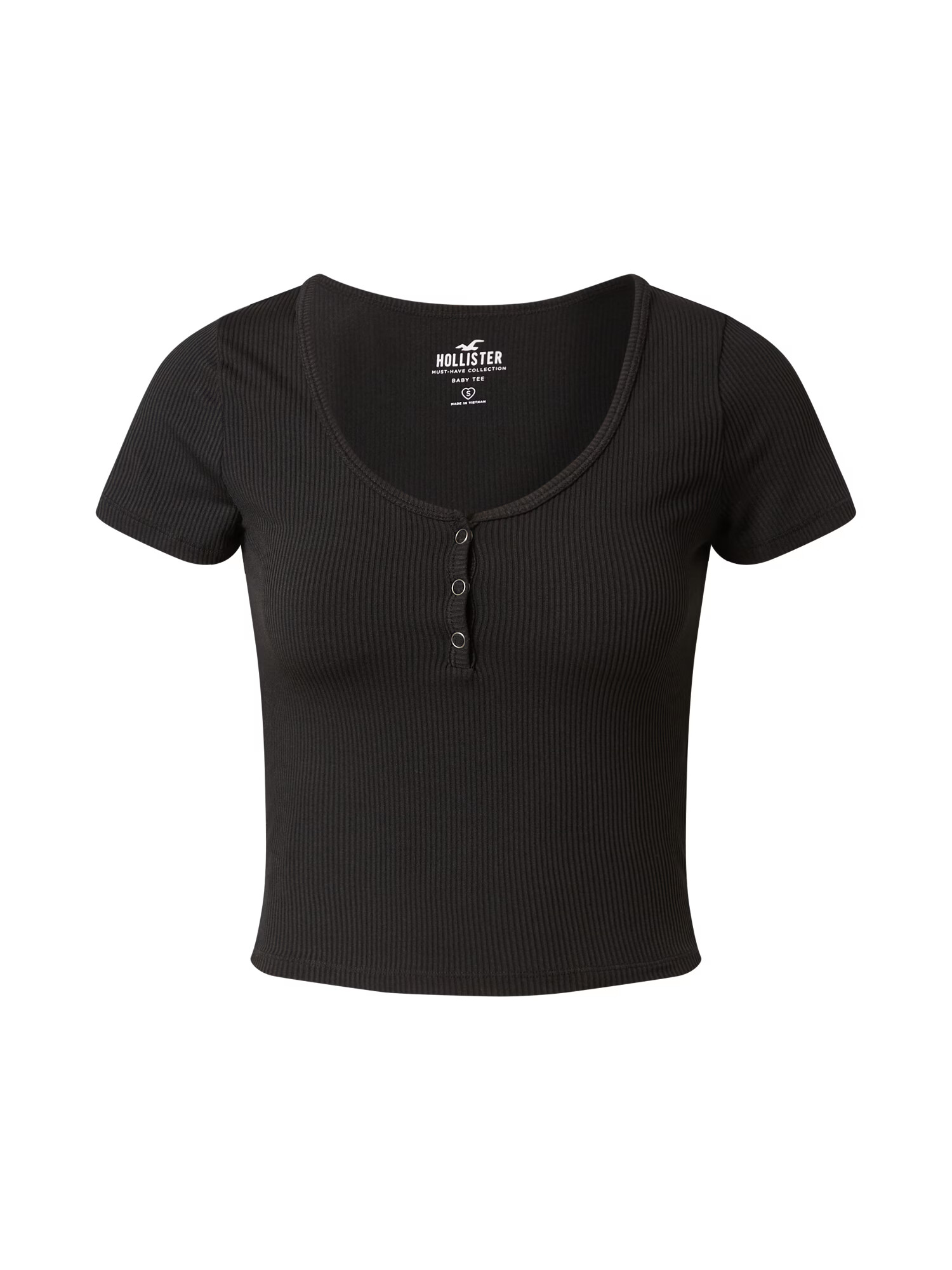 HOLLISTER Tricou negru - Pled.ro