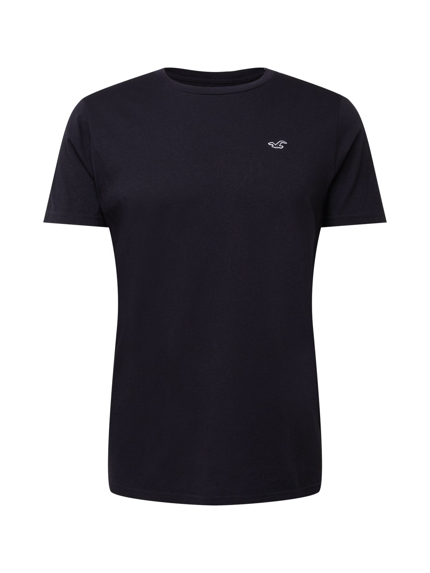 HOLLISTER Tricou negru / alb - Pled.ro