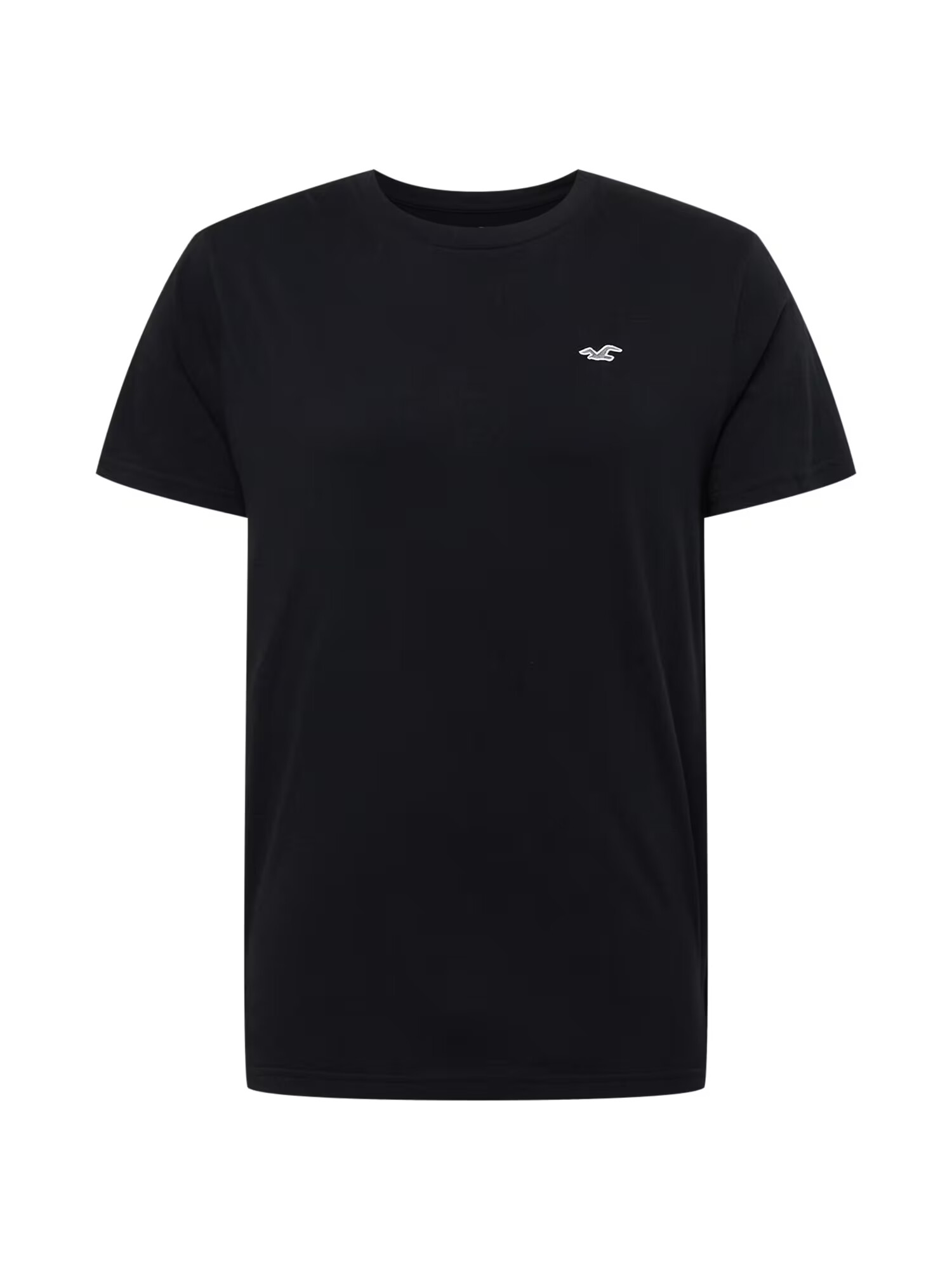 HOLLISTER Tricou negru / alb - Pled.ro