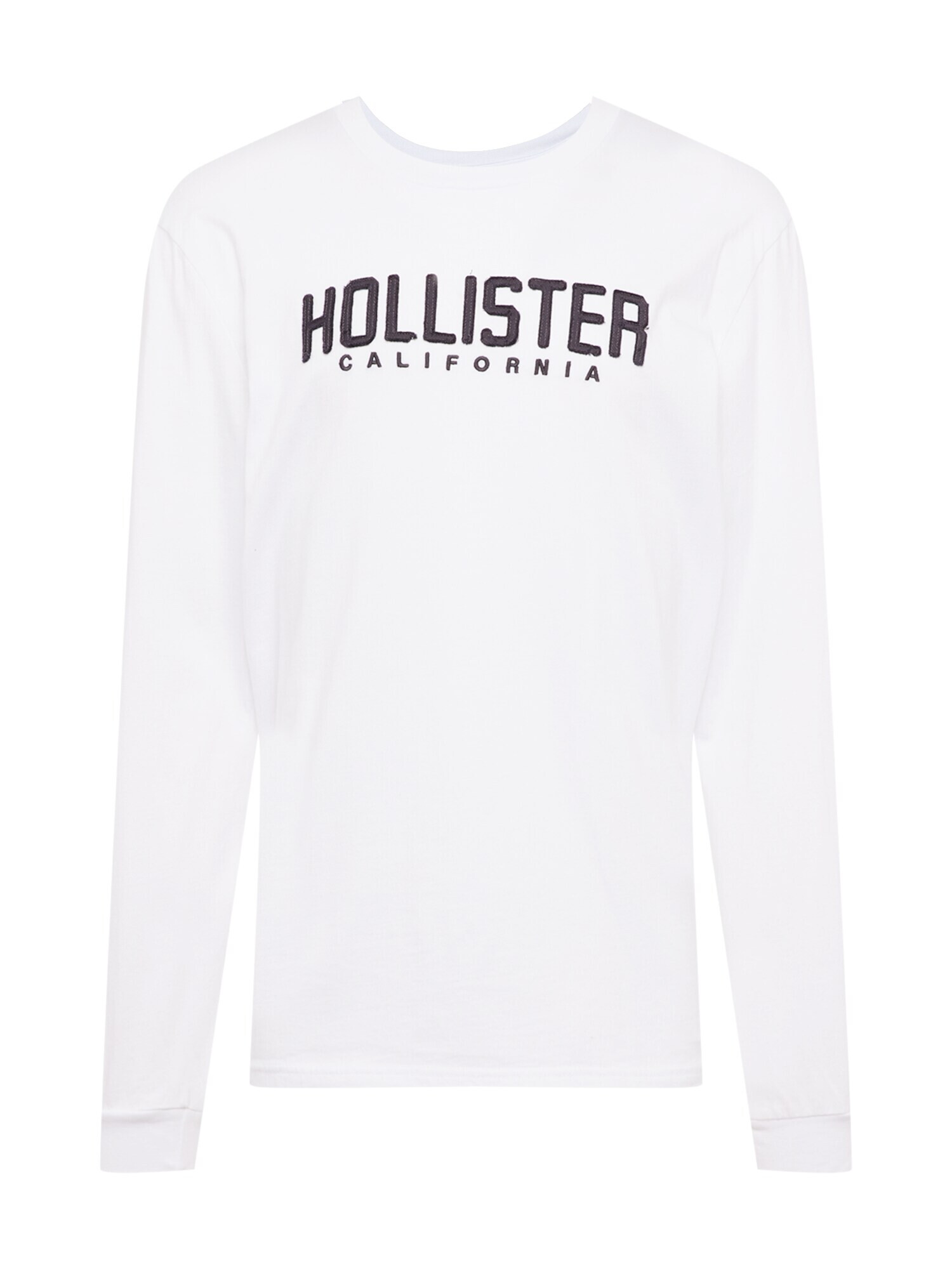 HOLLISTER Tricou negru / alb - Pled.ro