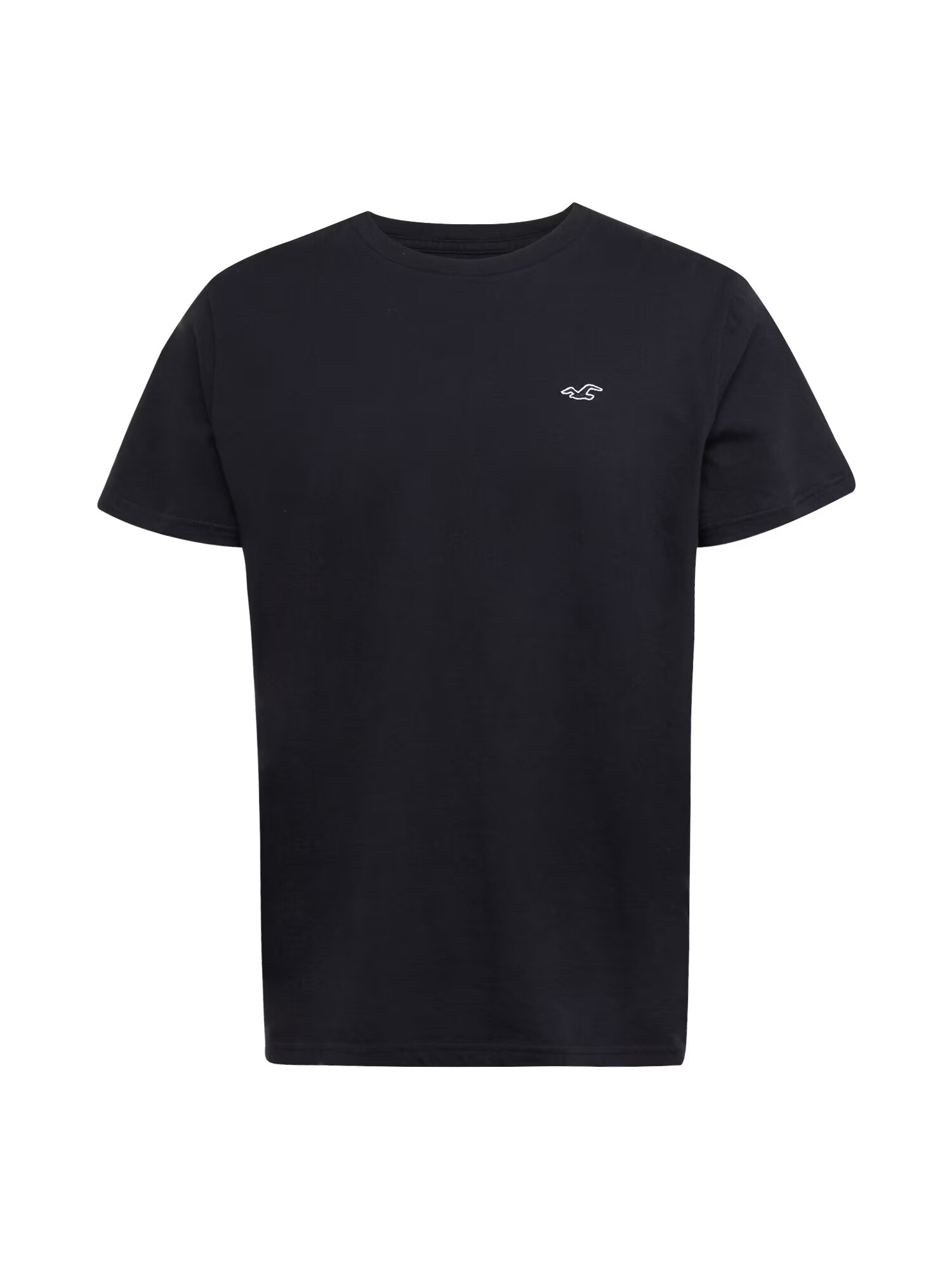 HOLLISTER Tricou negru / alb - Pled.ro